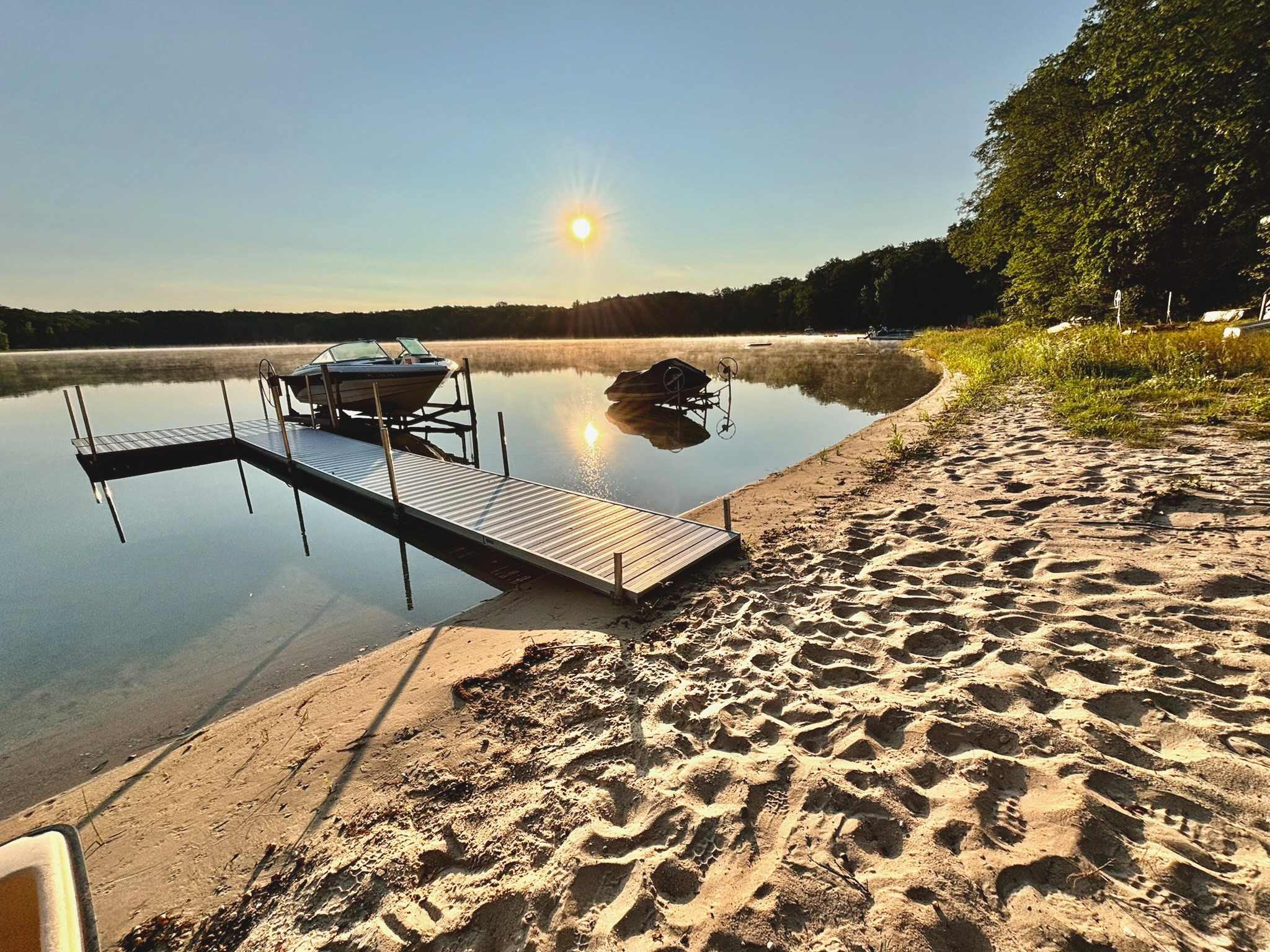 Soaking Spot on Sand Lake, Irons — Irons, MI — vacation rental