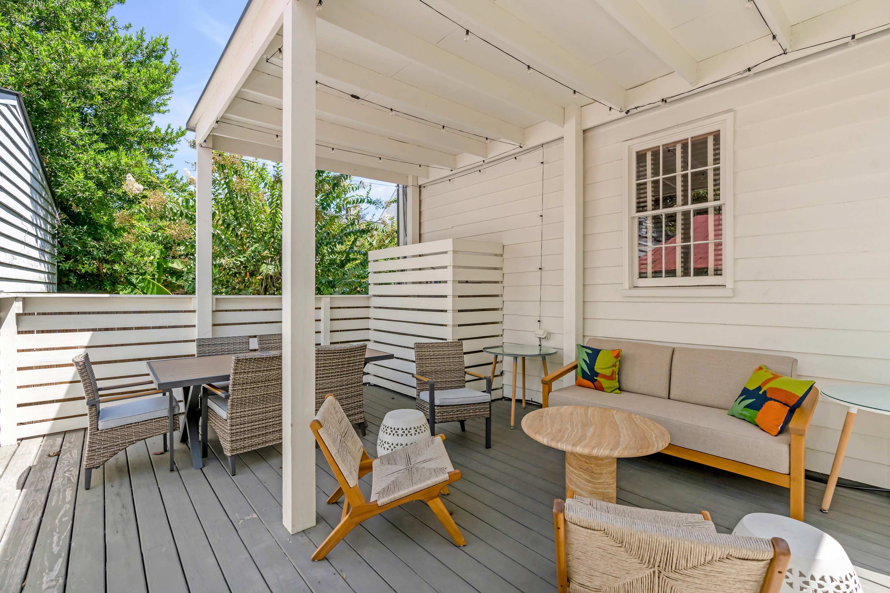 Shared outdoor patio and dining area! 