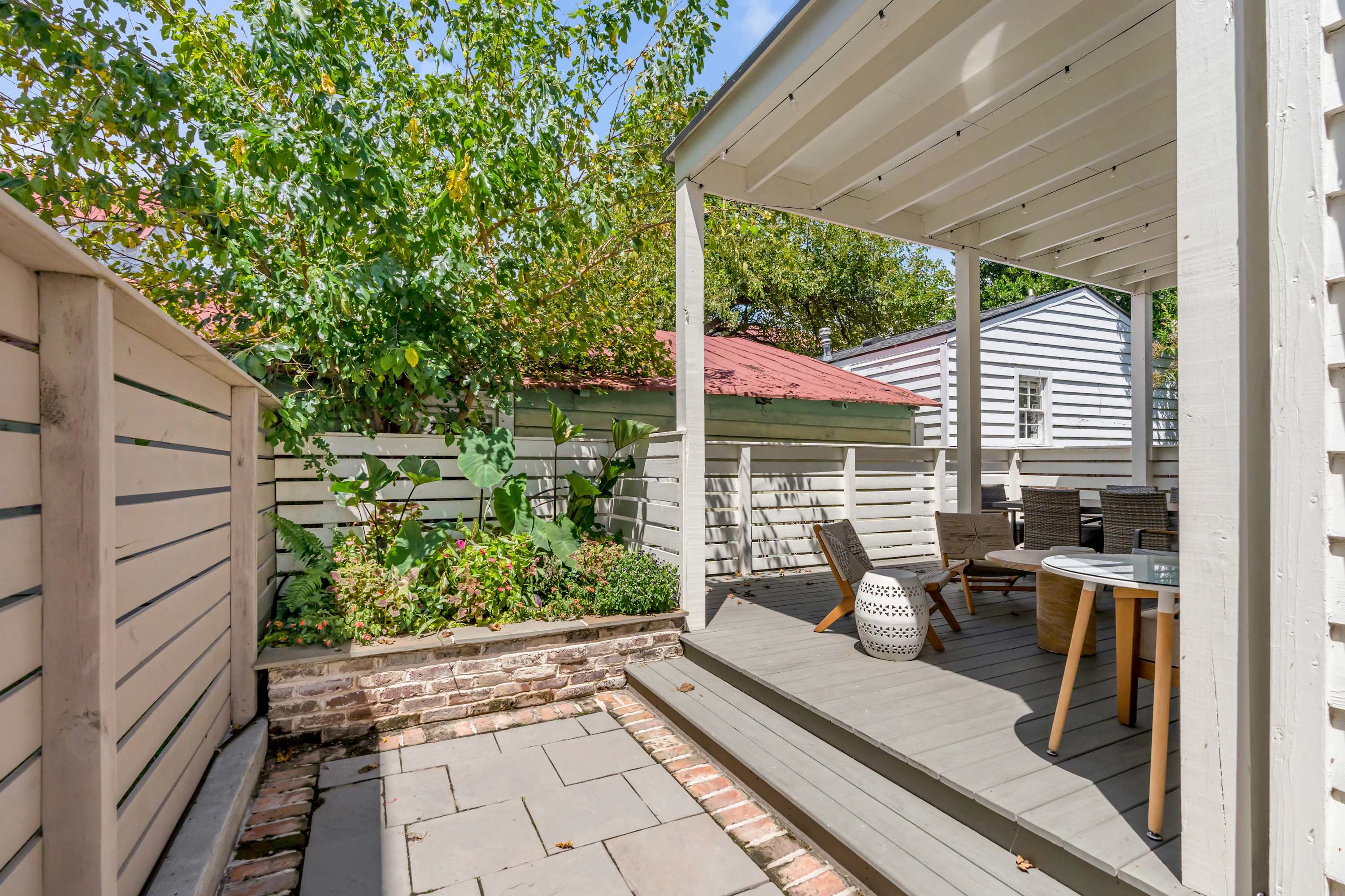 Shared outdoor patio and dining area! 