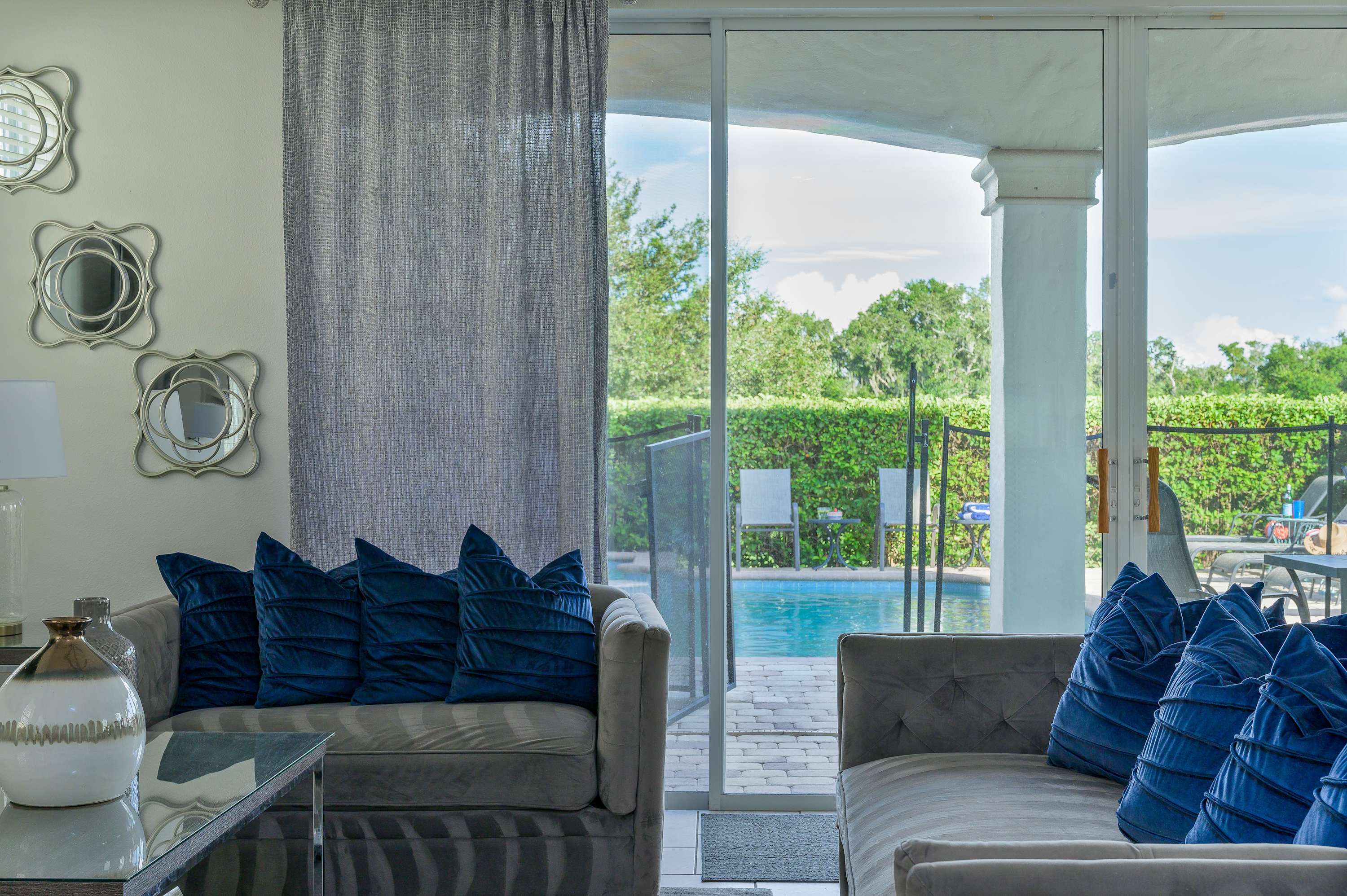 Golf Course View! Game Room, Private Heated Pool!