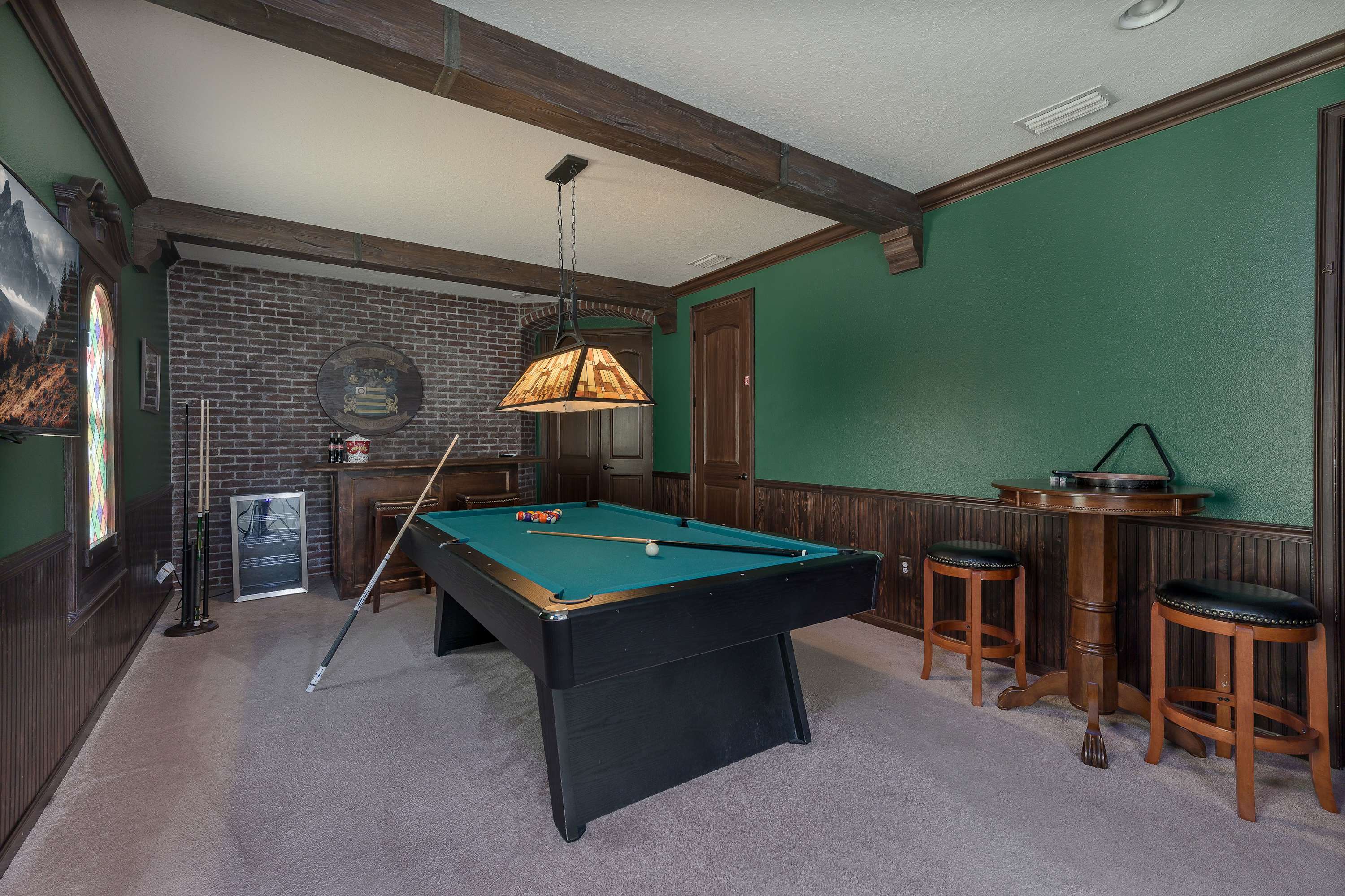 Golf Course View! Game Room, Private Heated Pool!