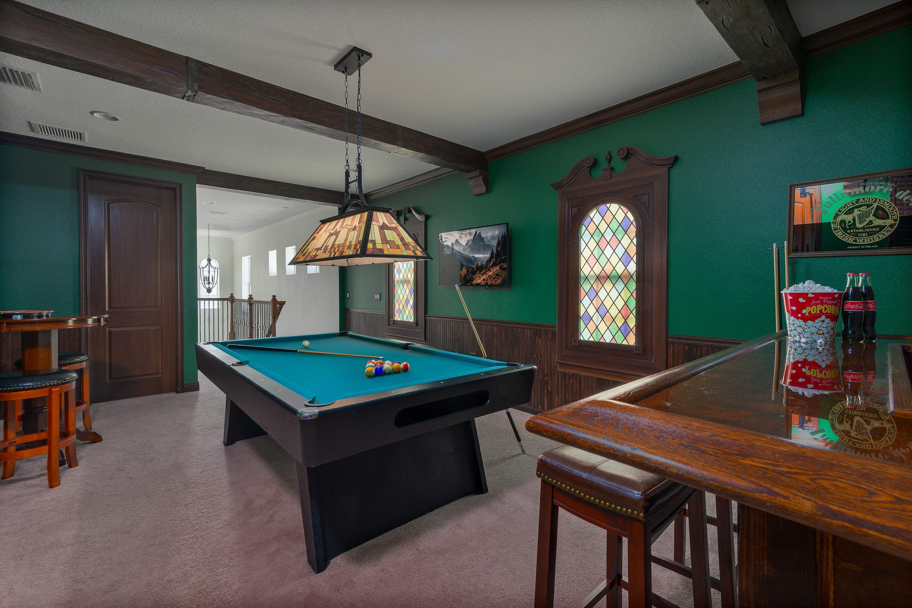 Golf Course View! Game Room, Private Heated Pool!