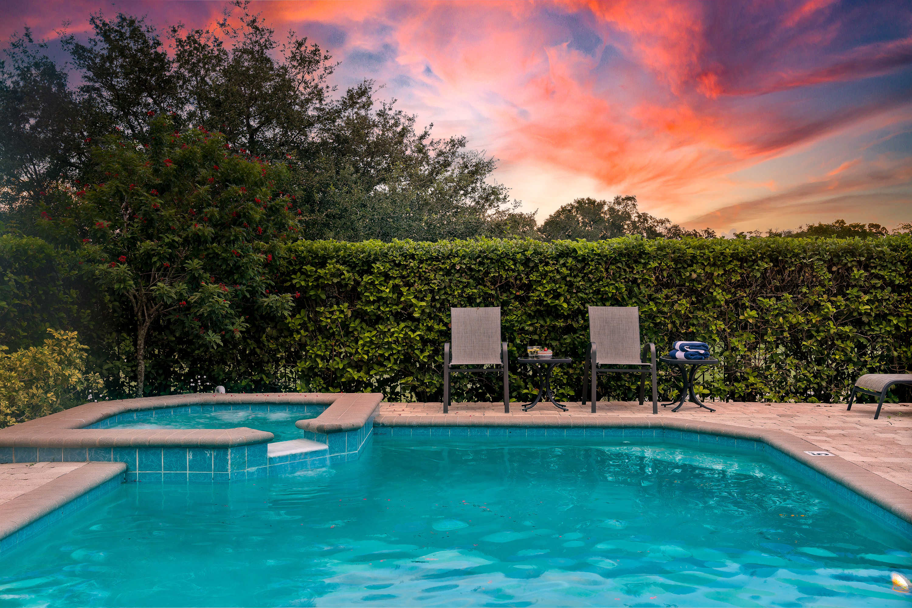 Golf Course View! Game Room, Private Heated Pool!