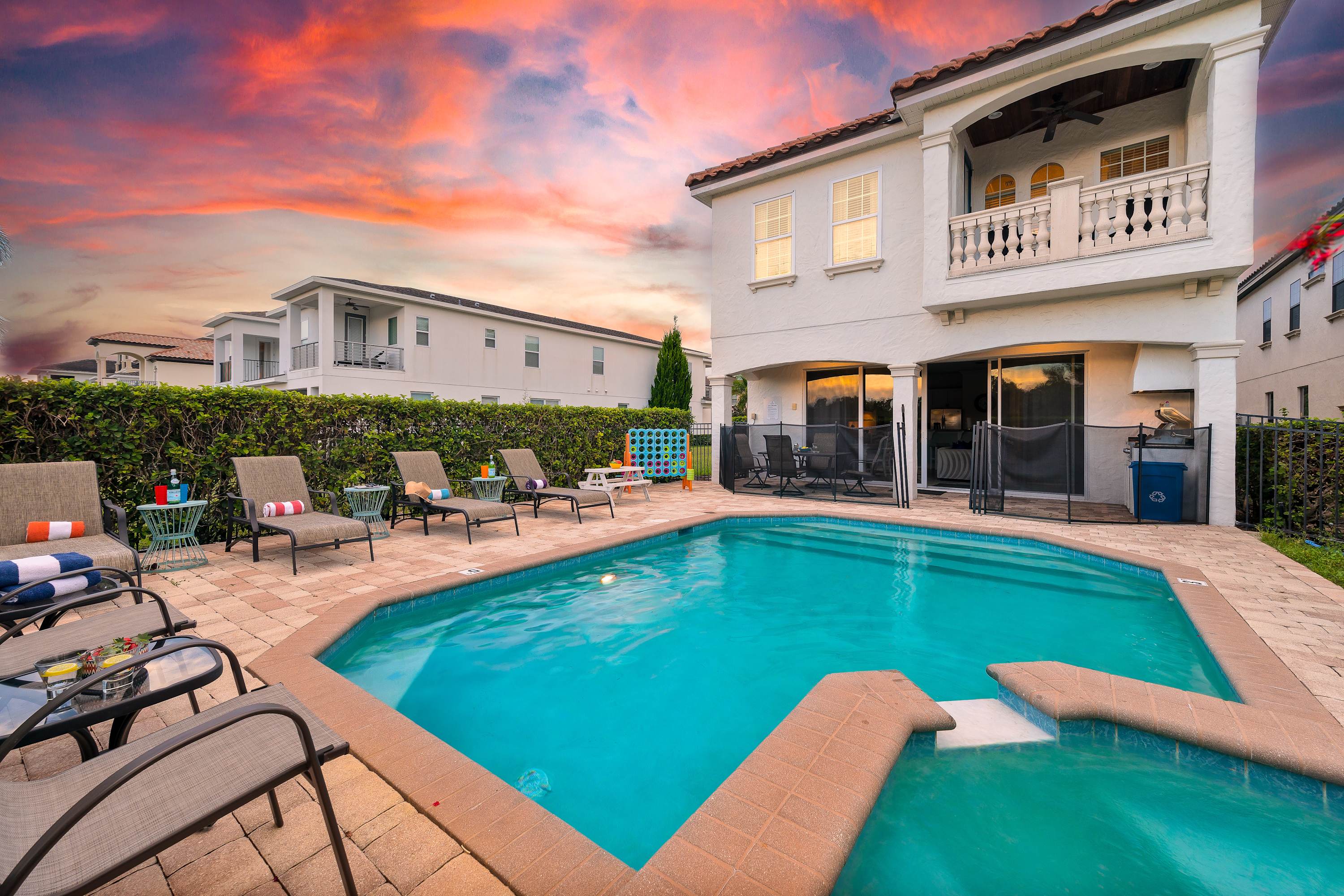 Golf Course View! Game Room, Private Heated Pool!