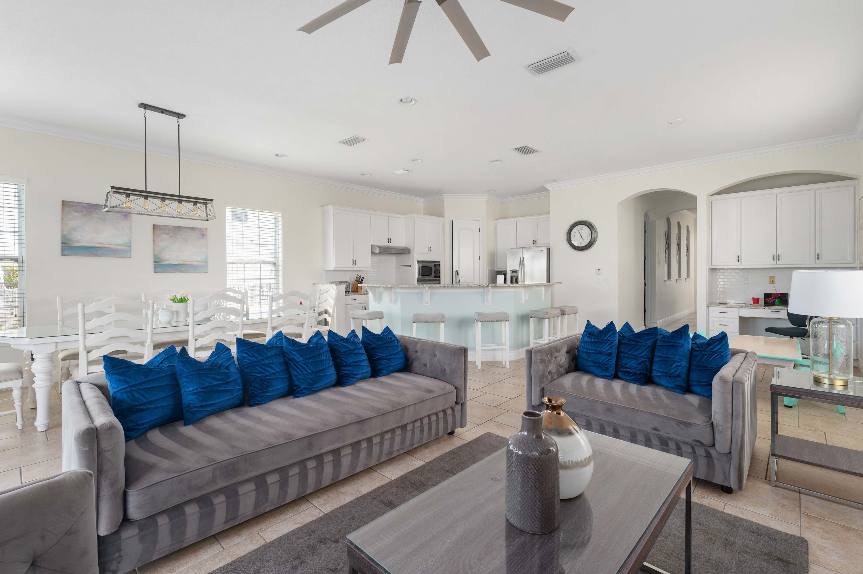 Golf Course View! Game Room, Private Heated Pool!