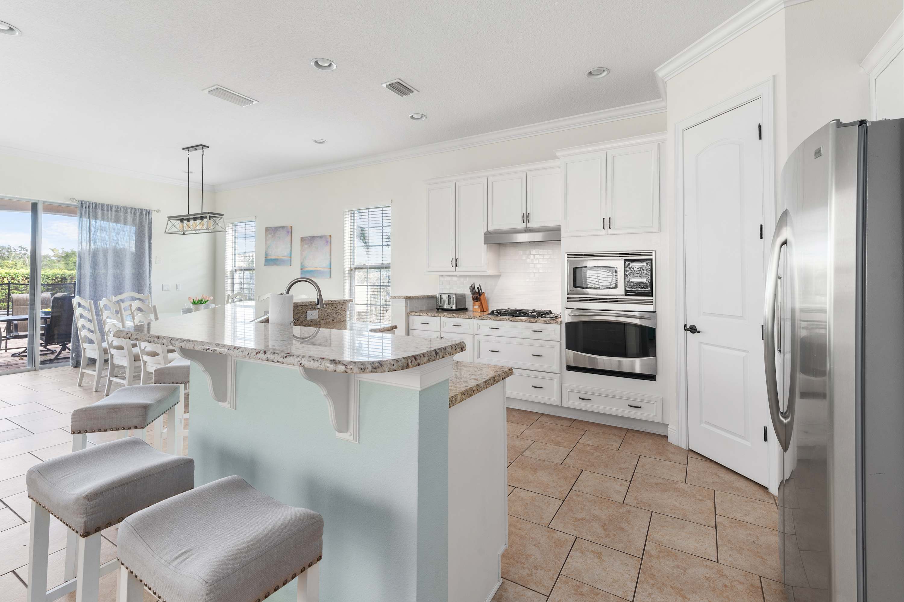 Golf Course View! Game Room, Private Heated Pool!