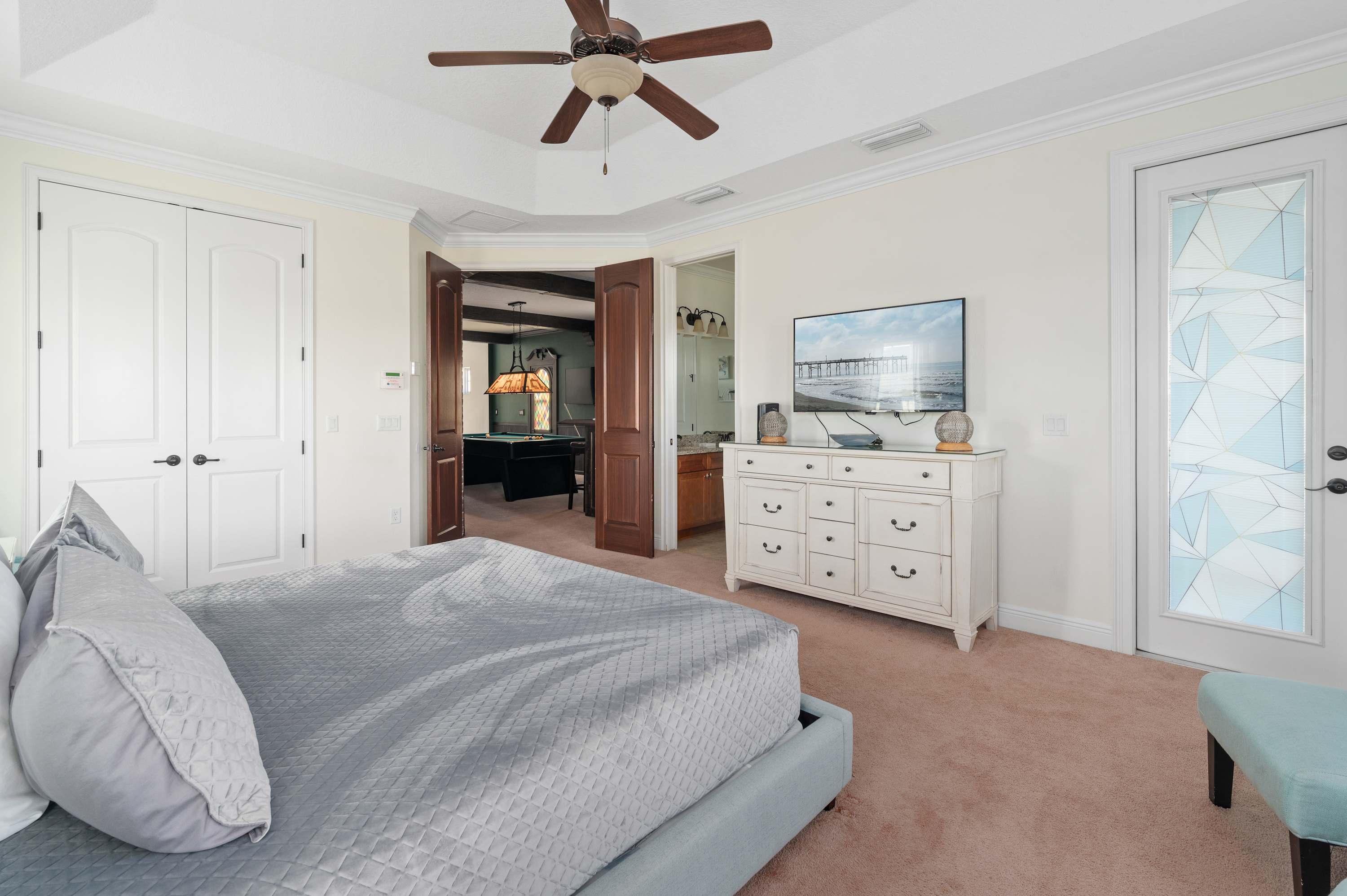 Golf Course View! Game Room, Private Heated Pool!