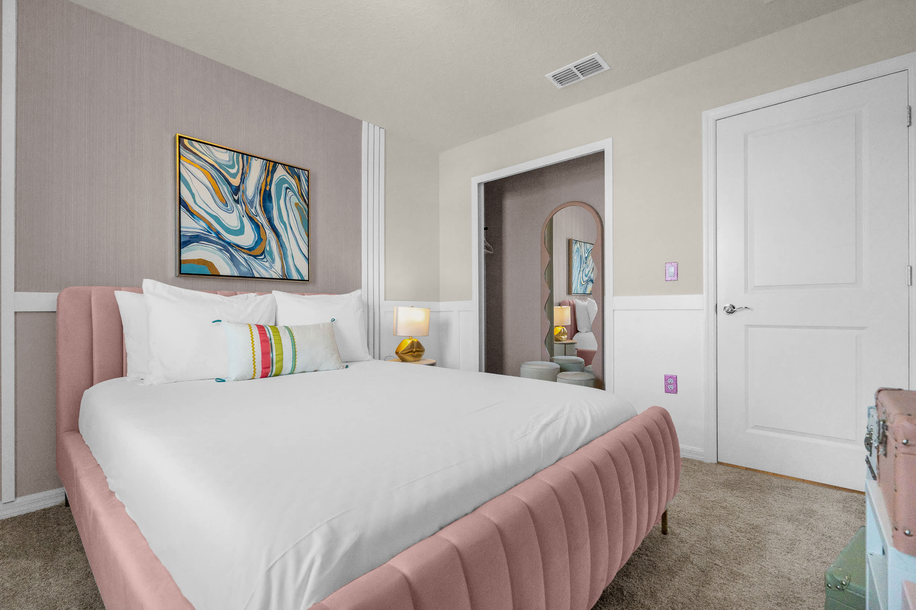 Backpack Bedroom with Closet Vanity