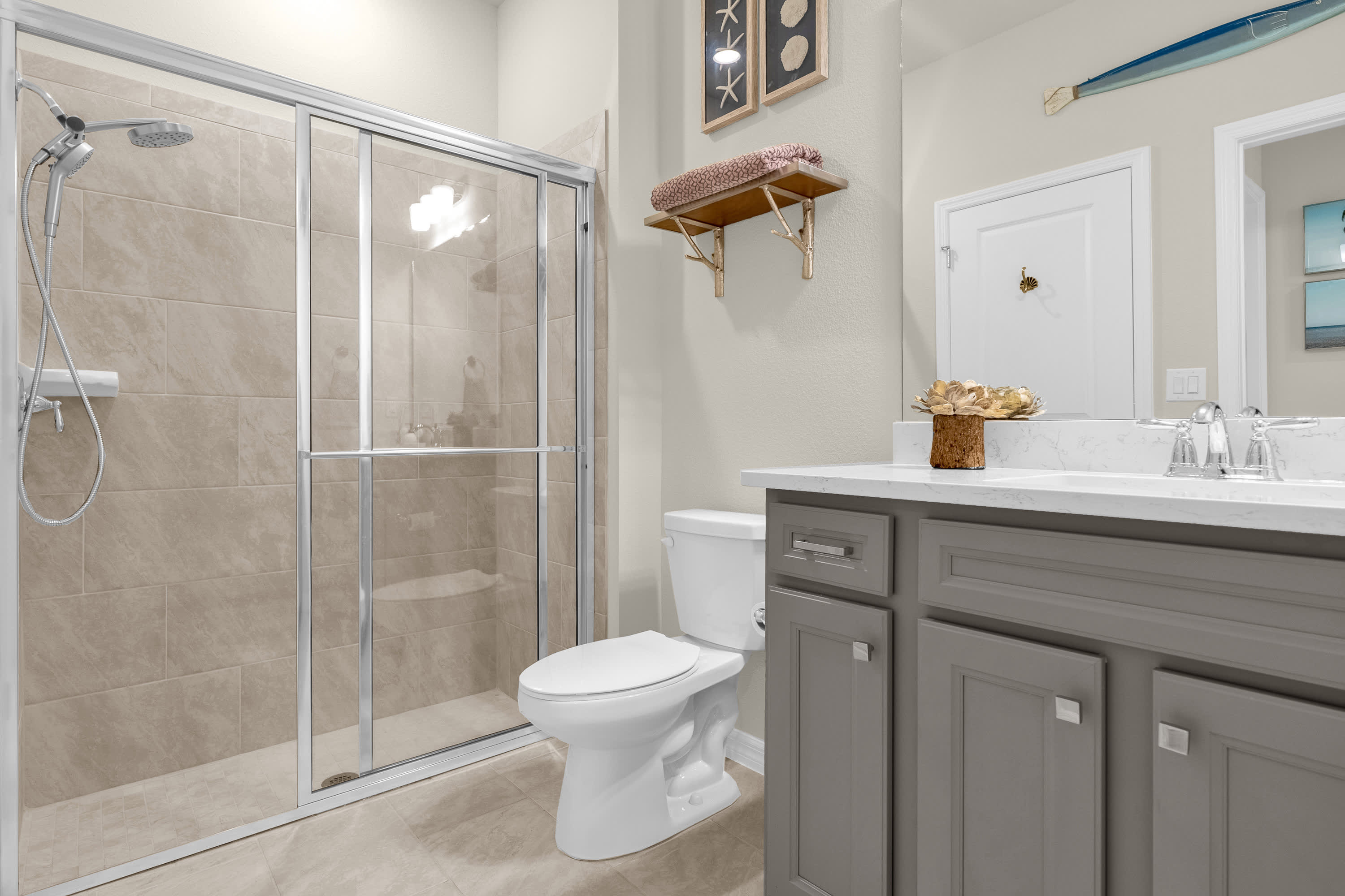 Modern Bathroom with Standing Shower