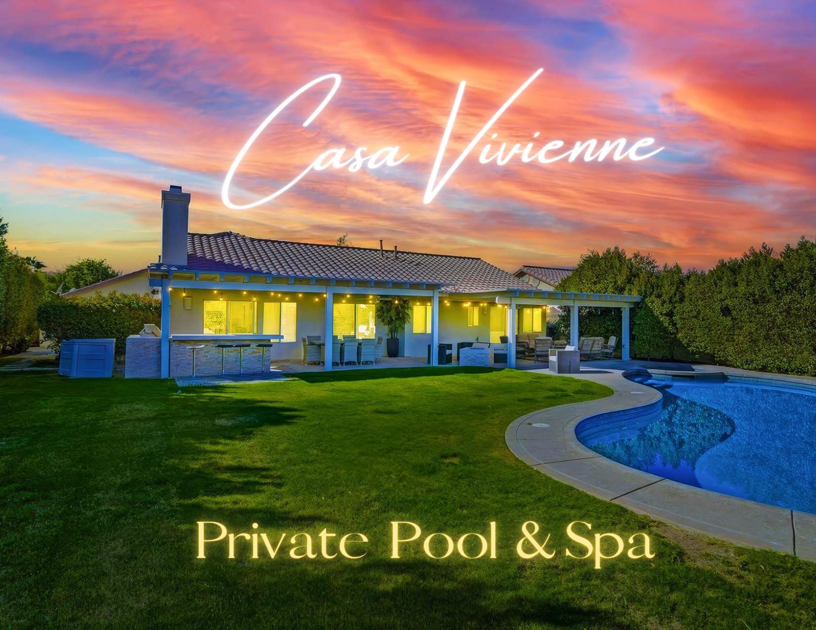 Stunning 5 Star Home Retreat Private Pool Spa BBQ 4 BR