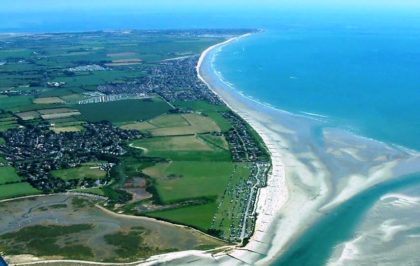 Birds eye view of the South Coast and its stunning beaches.