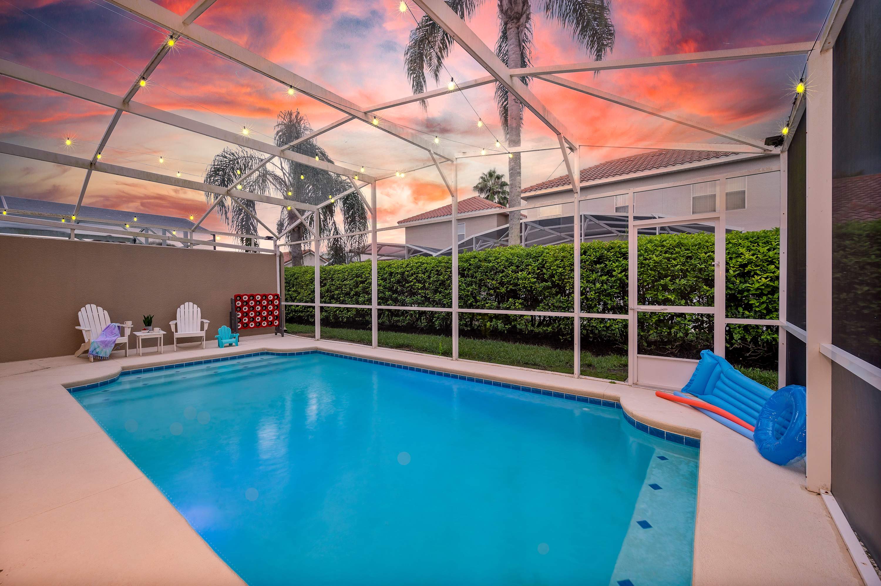 Family home w/ pool & game room near Disney