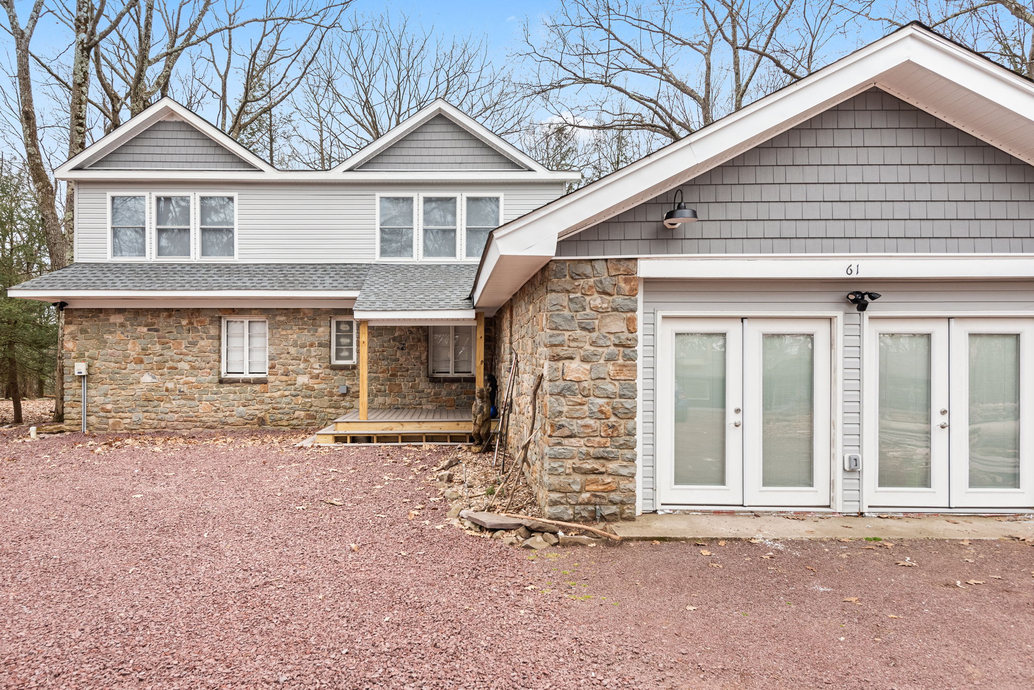 Character & Charm in Every Corner
The timeless stone façade and classic double French doors create a cozy yet grand feel, inviting guests to step inside and experience the charm within.