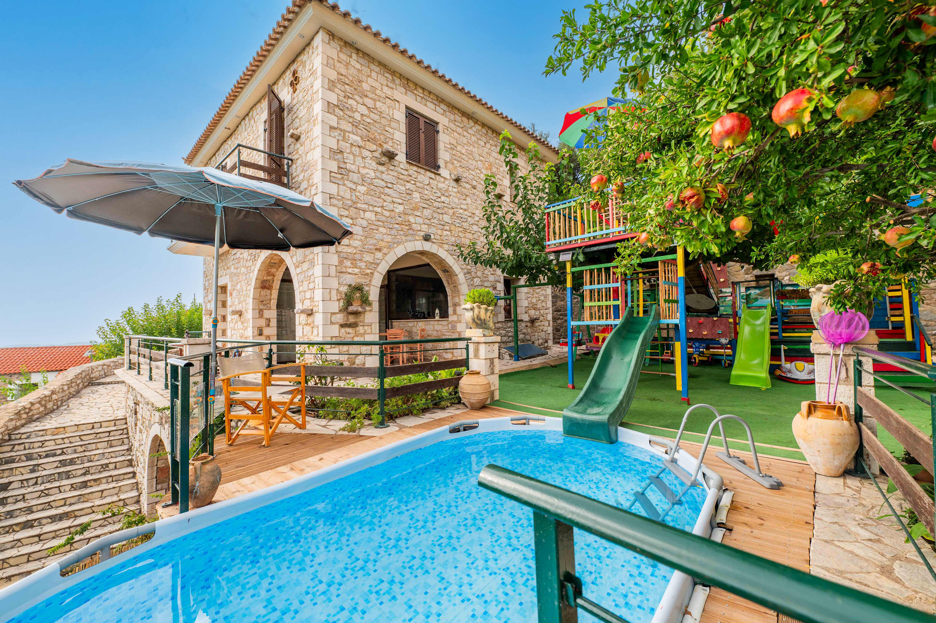 Mountain Oasis - Pool & Playground near Neda Falls — Platania, Platania — vacation rental