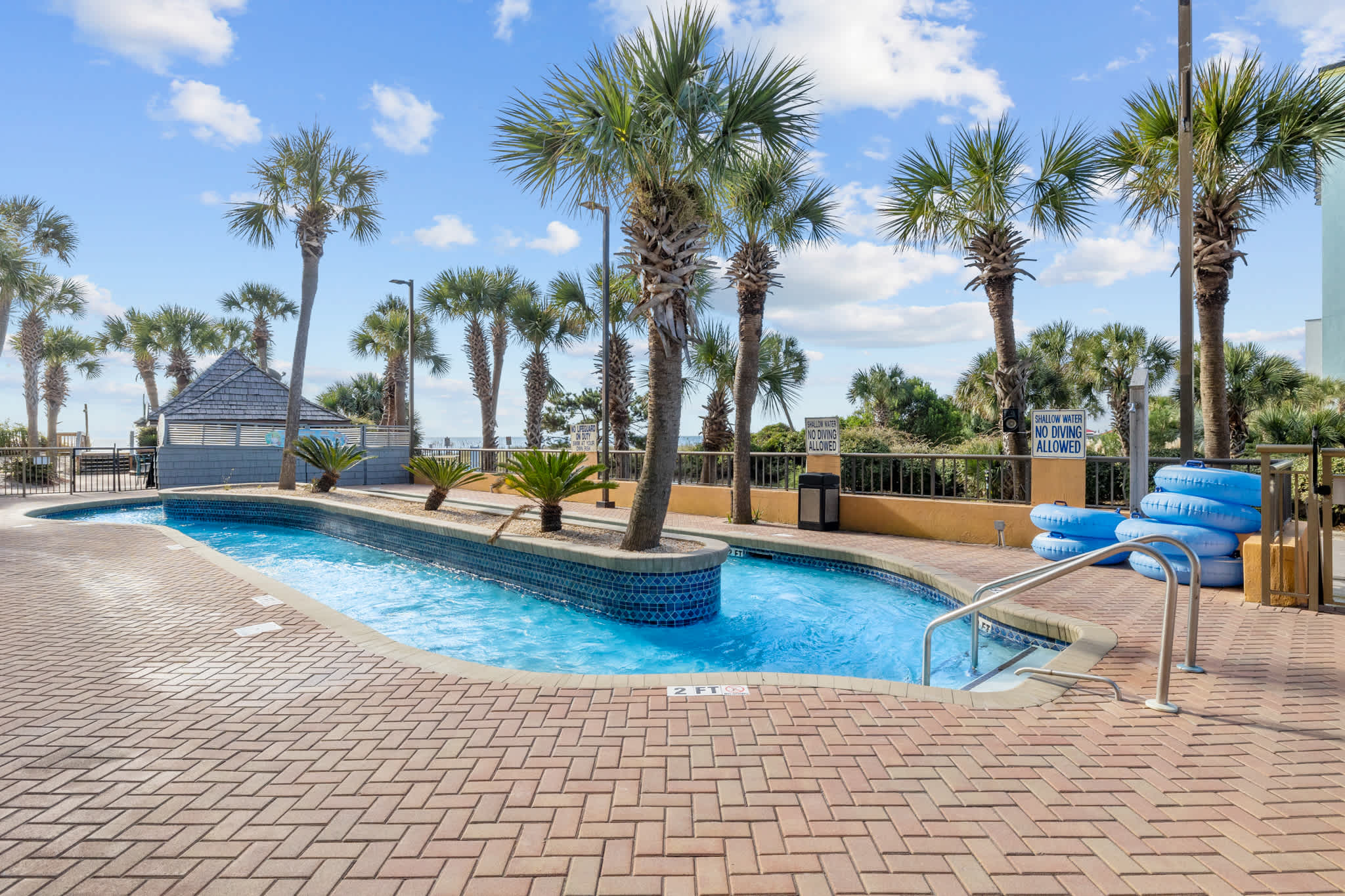 Float your worries away on the lazy river.