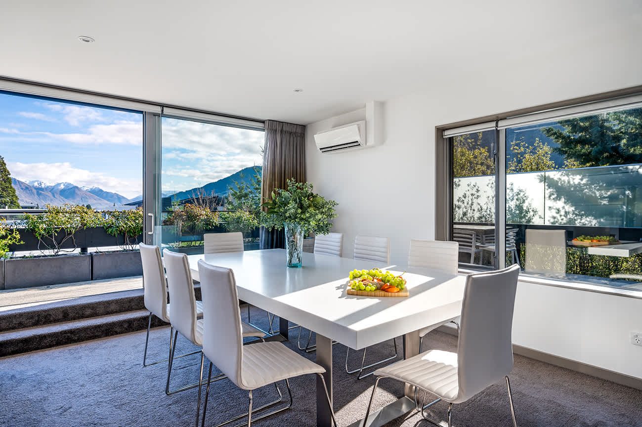 Modern Dining Room with Open-Plan Kitchen
Dine in style in this open-plan dining room, featuring easy access to a newly fitted kitchen with state-of-the-art appliances. Enjoy a seamless blend of luxury and the comforts of home.