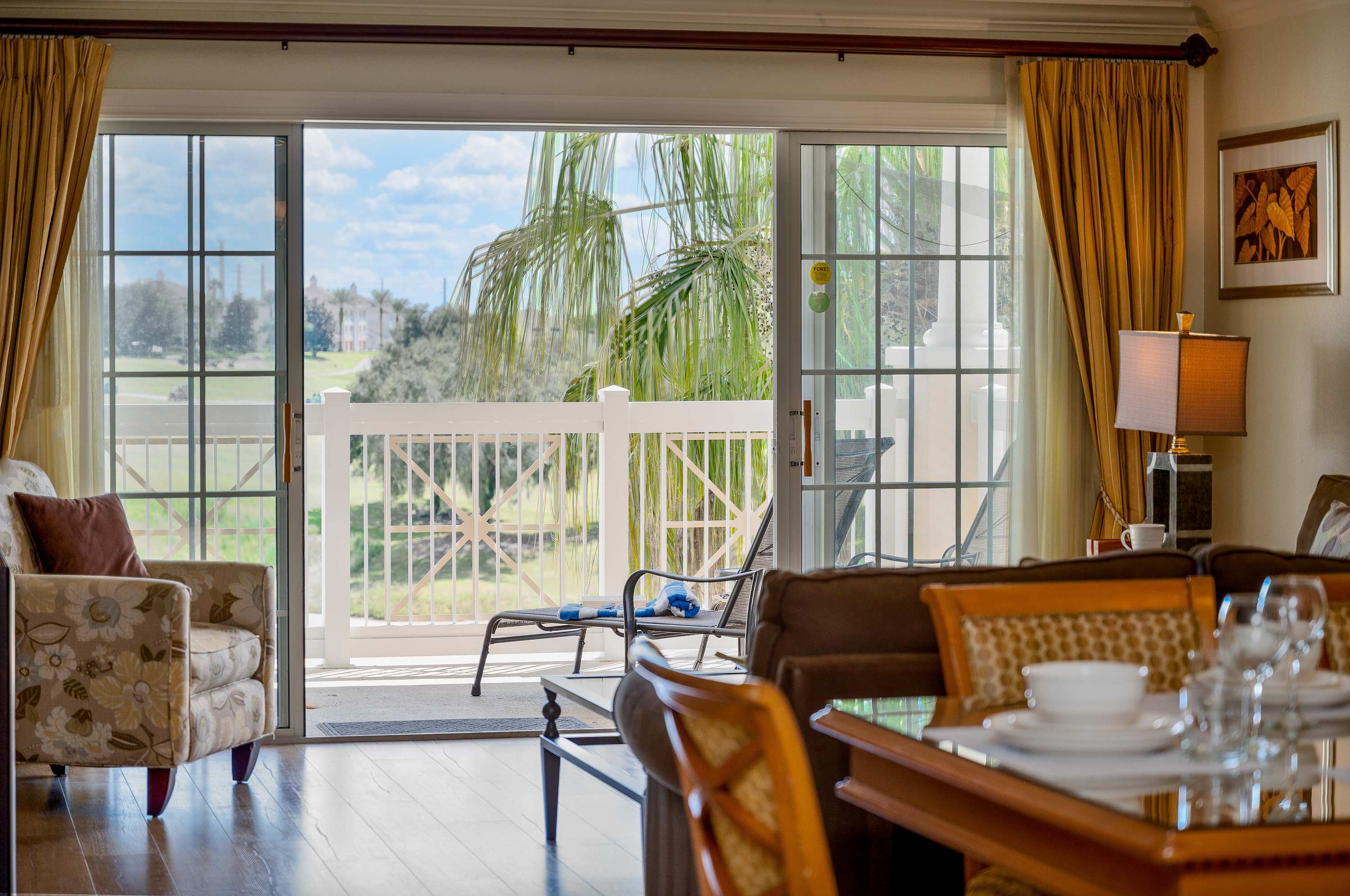 Condo w/ balcony & 12th hole golf view