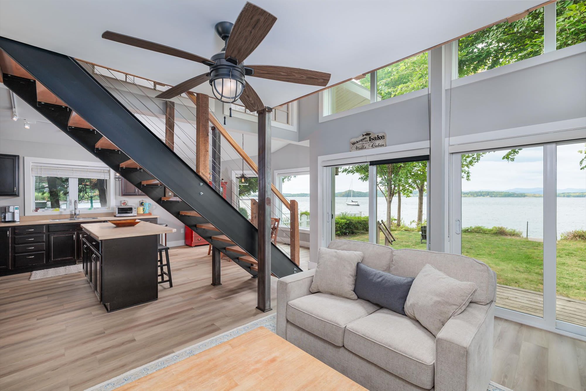 Private Beach! | Waterfront Views | Fireplace 2