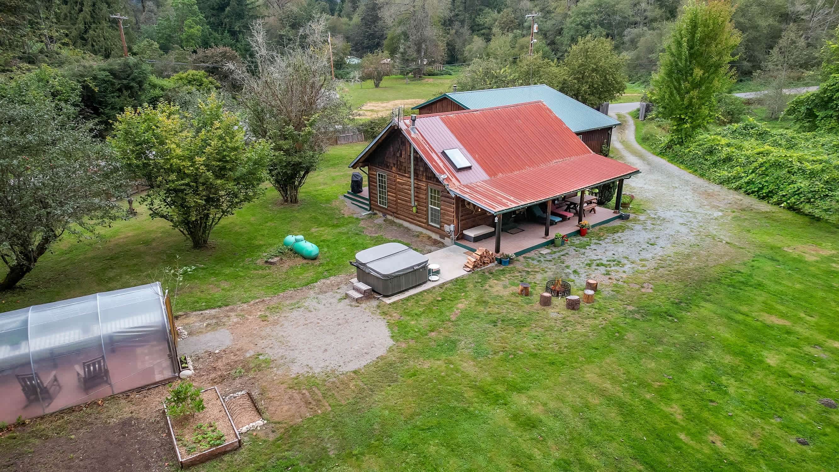 View from the bird nest by the creek