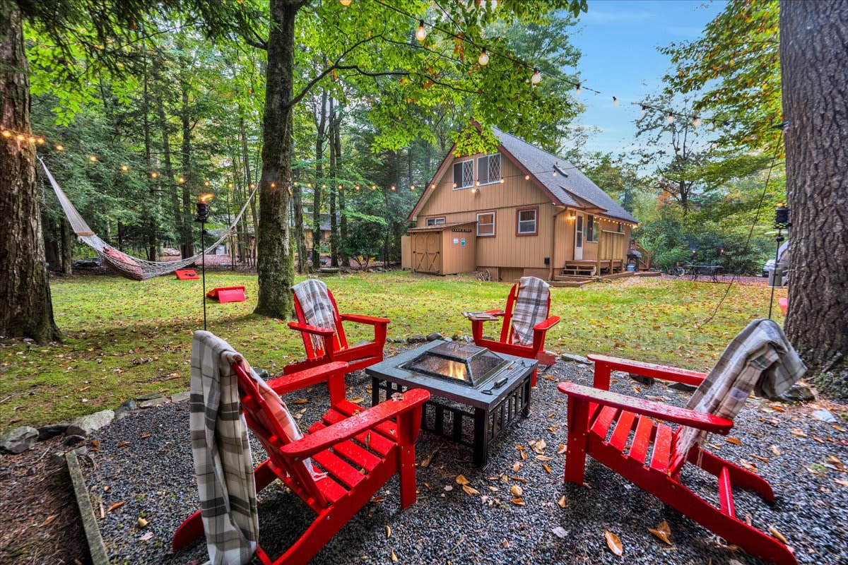 Camp Rock in the Poconos | Hot Tub & Firepit