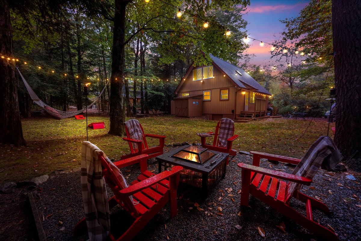 Camp Rock in the Poconos | Hot Tub & Firepit — Pocono Pines, PA — vacation rental