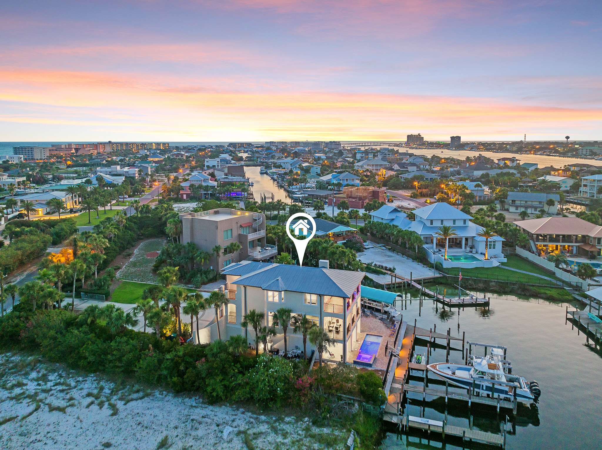 Waterfront Mansion, Boat Slips, Pool | Sun Kissed