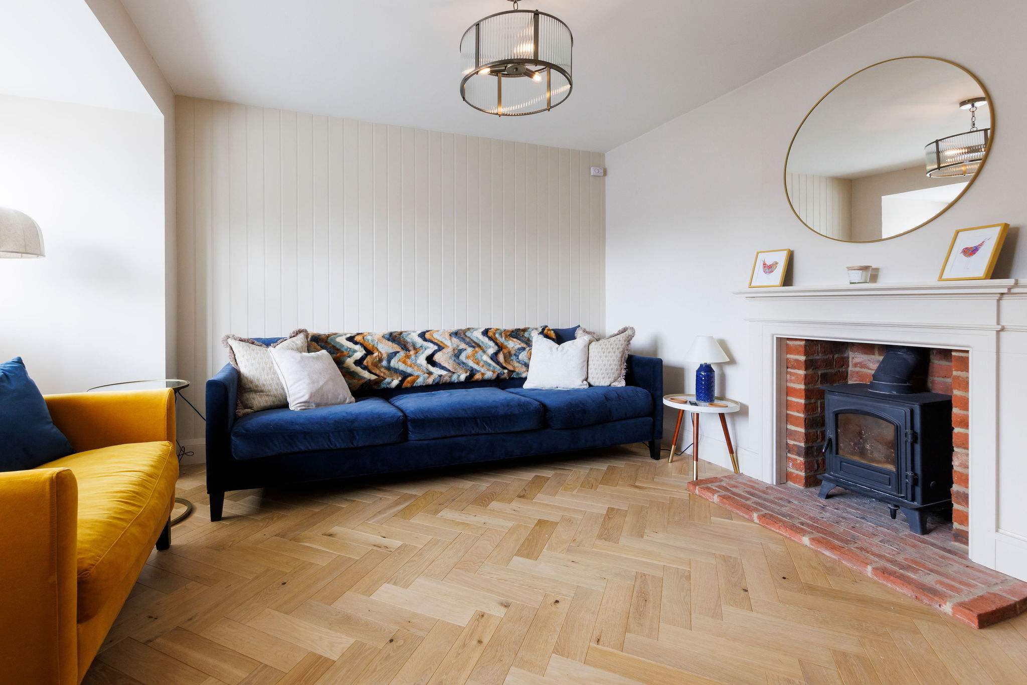 The property features a calm, contemporary decor with airy, open-plan living spaces, designed for relaxation and socialising.