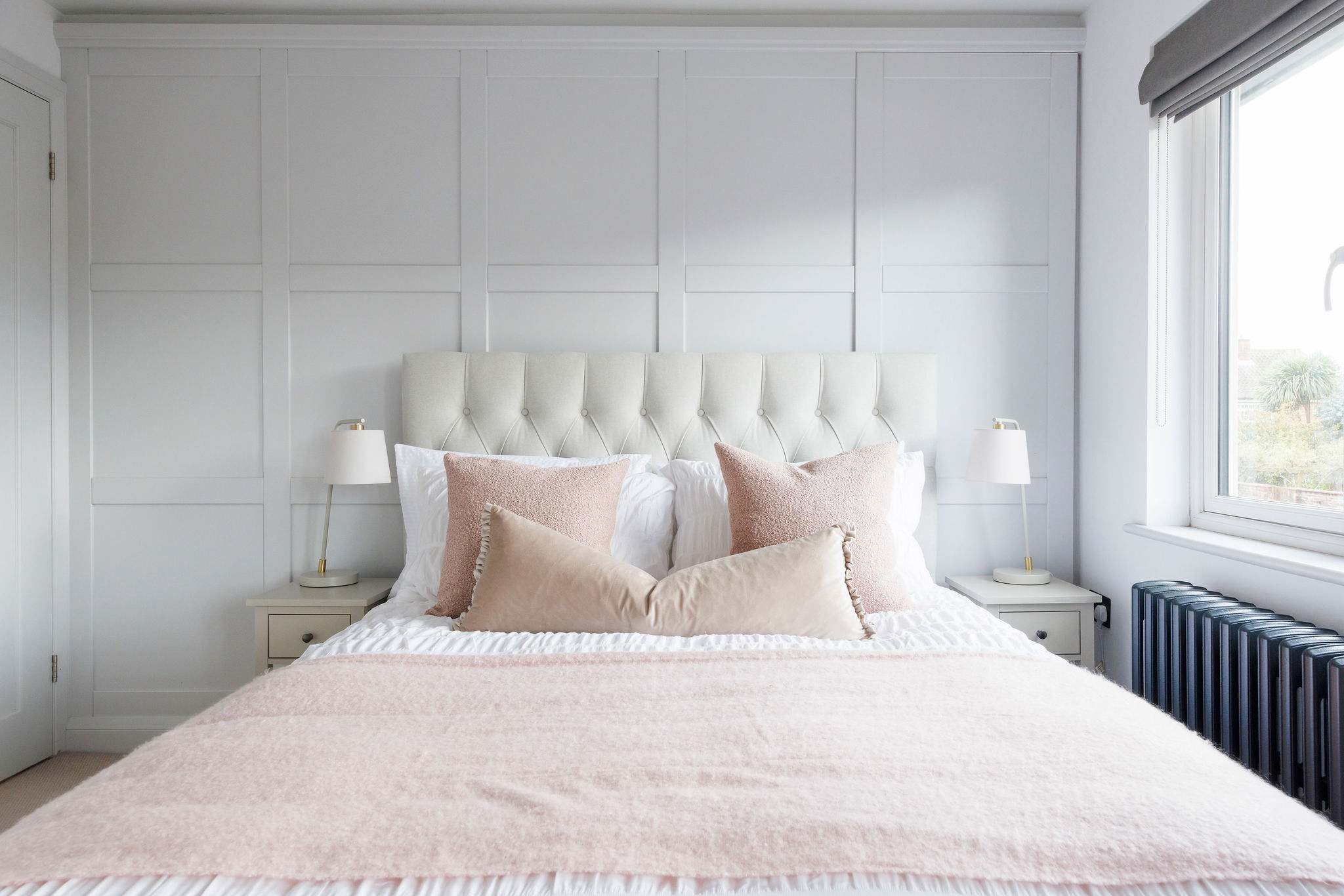 The master bedroom offers a dreamy place to rest after a day exploring the area.