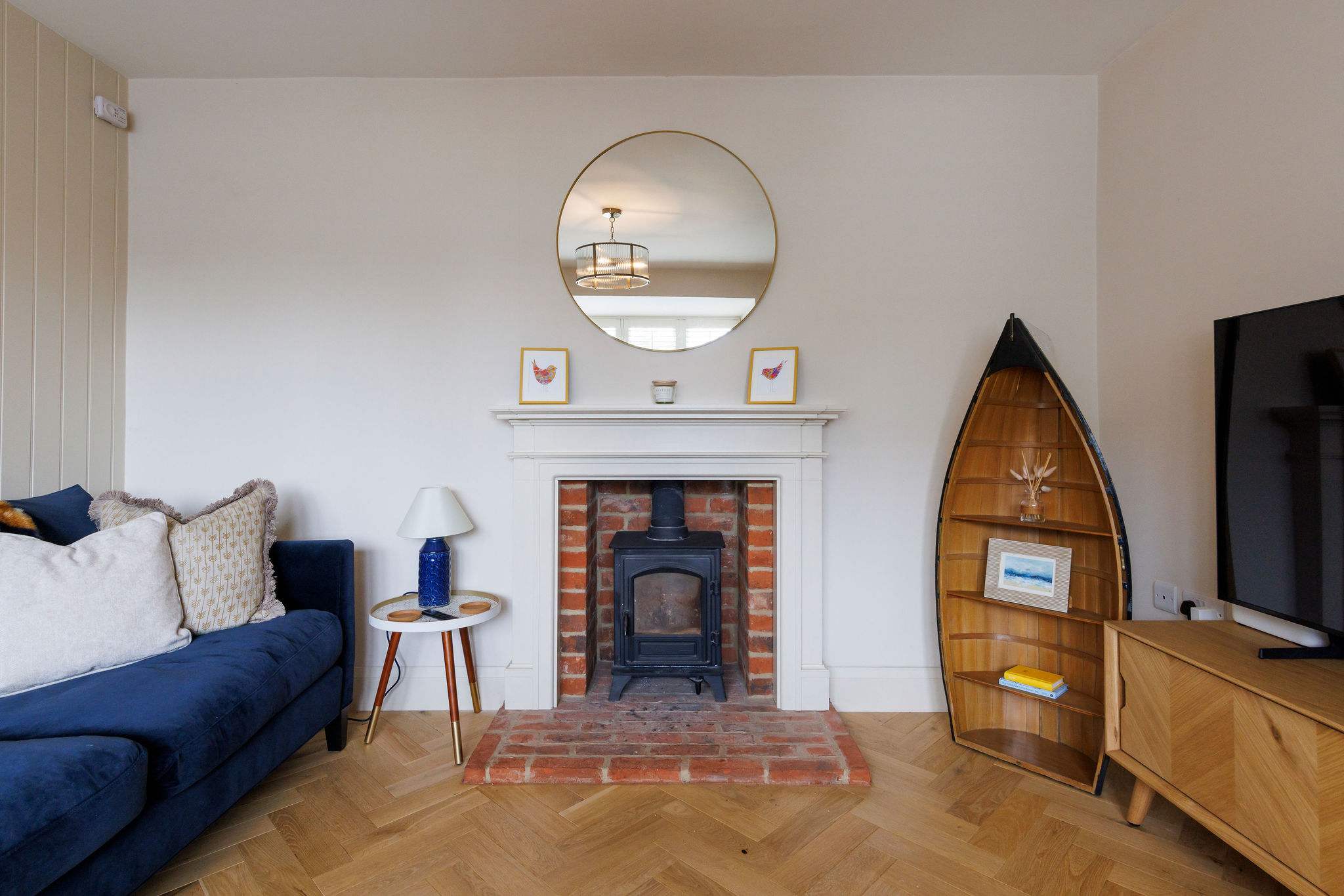 Light the log burner and get cosy with a good book or film.