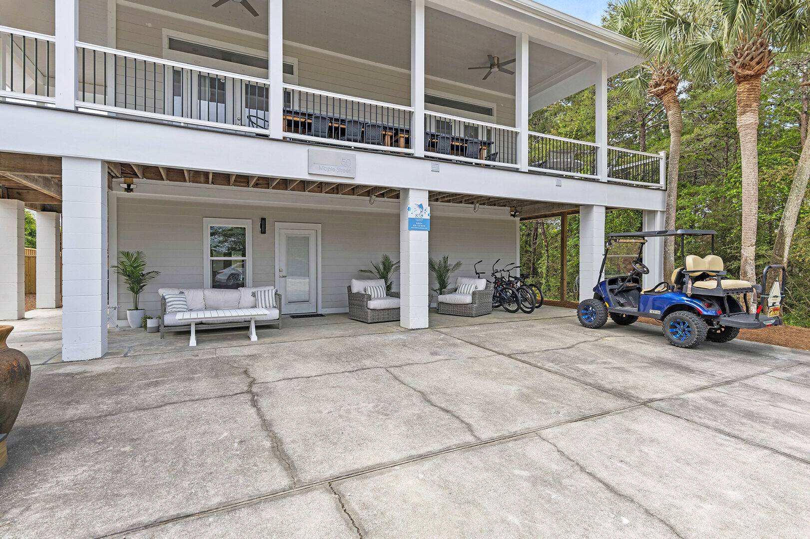 Wraparound Deck, Pool, Golf Cart Incl | Solstice