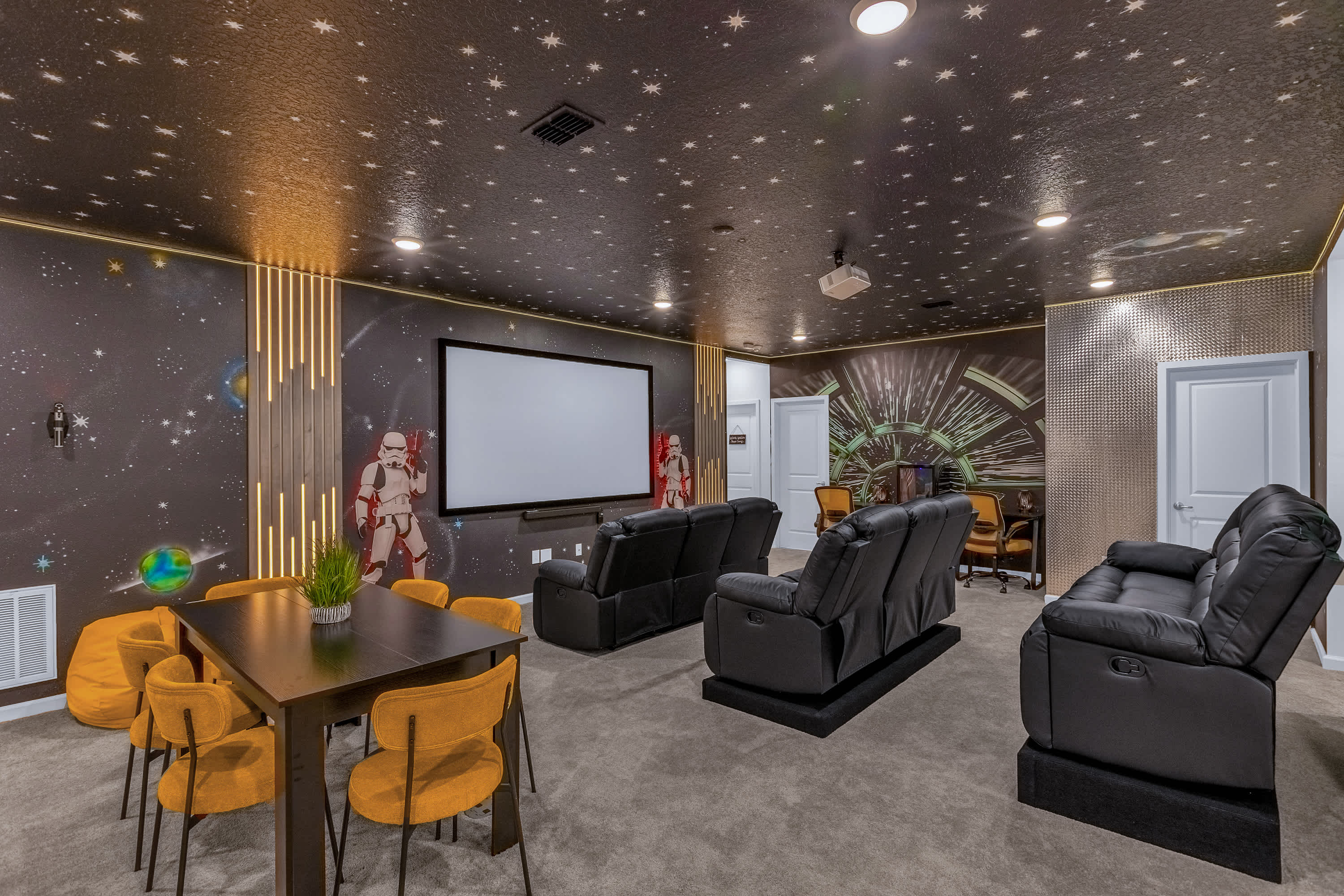 Star Wars Themed In-Home Movie Theater