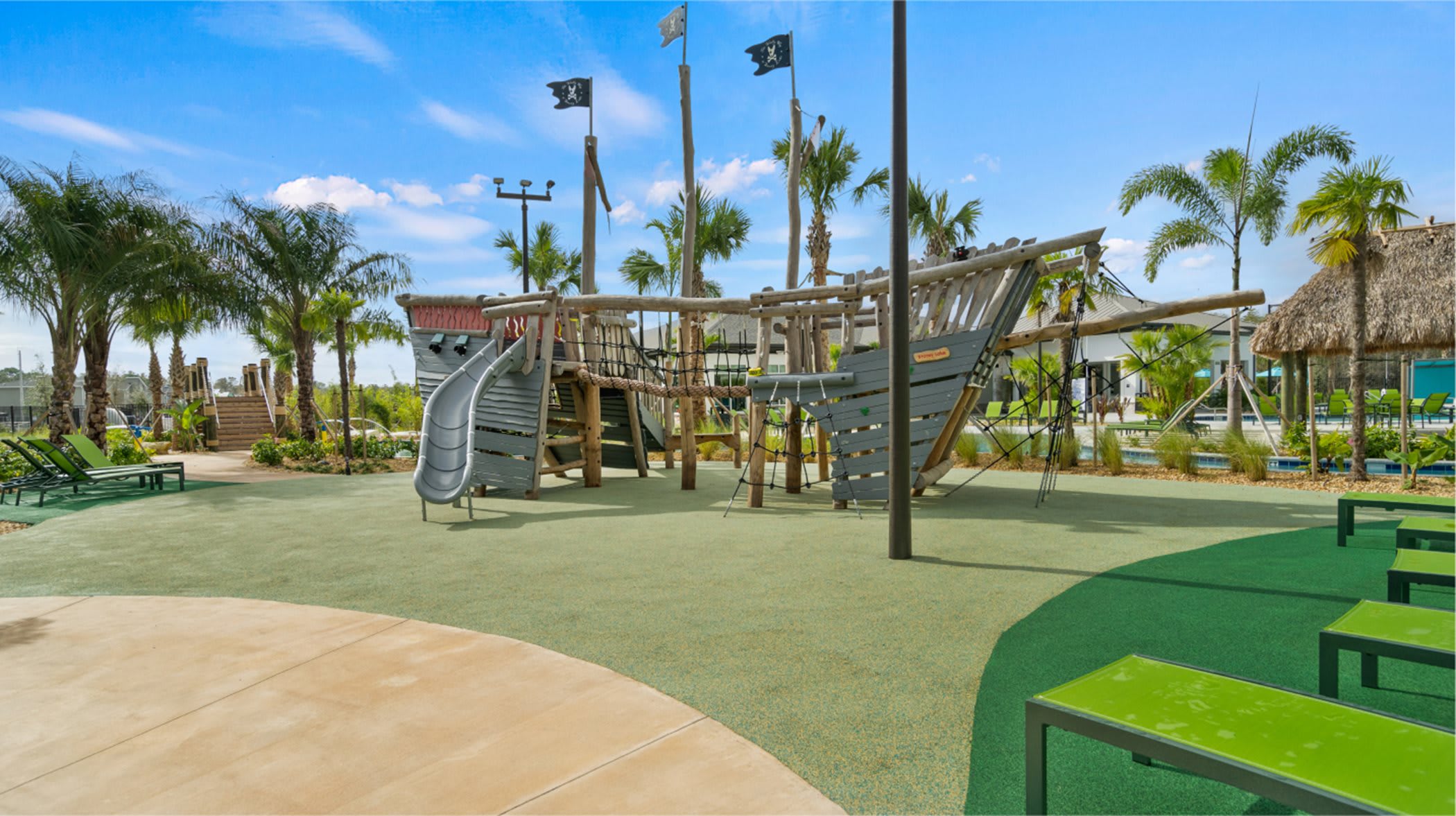 Children's playground at the resort