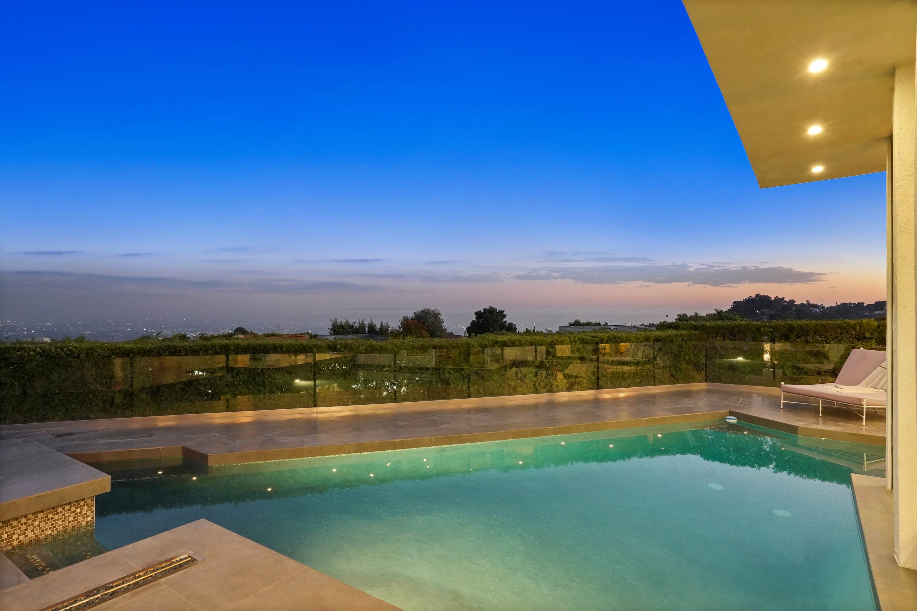 Panoramic views capture the beauty of Los Angeles both day and night.