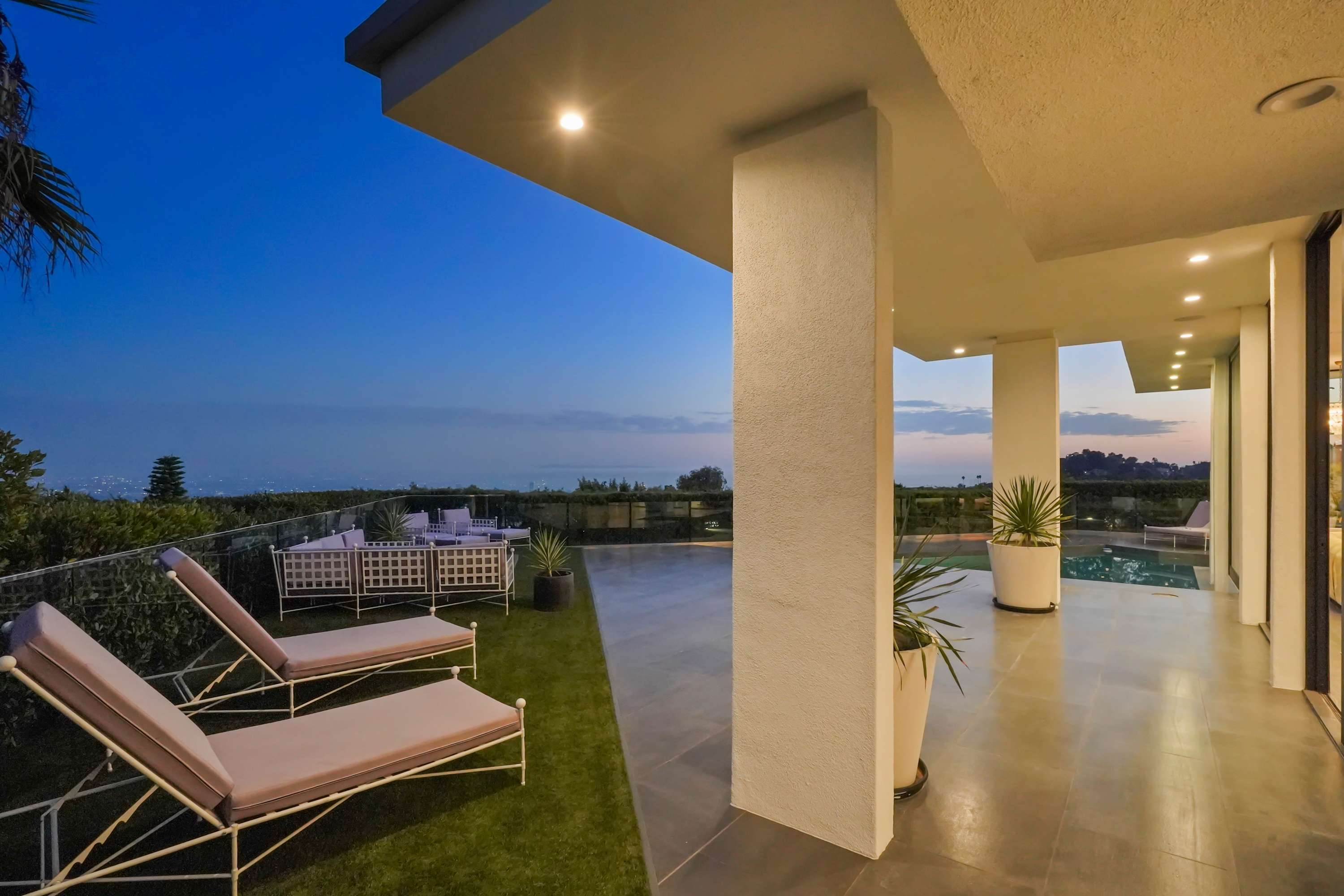 Every outdoor space is designed to immerse you in the beauty and serenity of the Hollywood Hills.