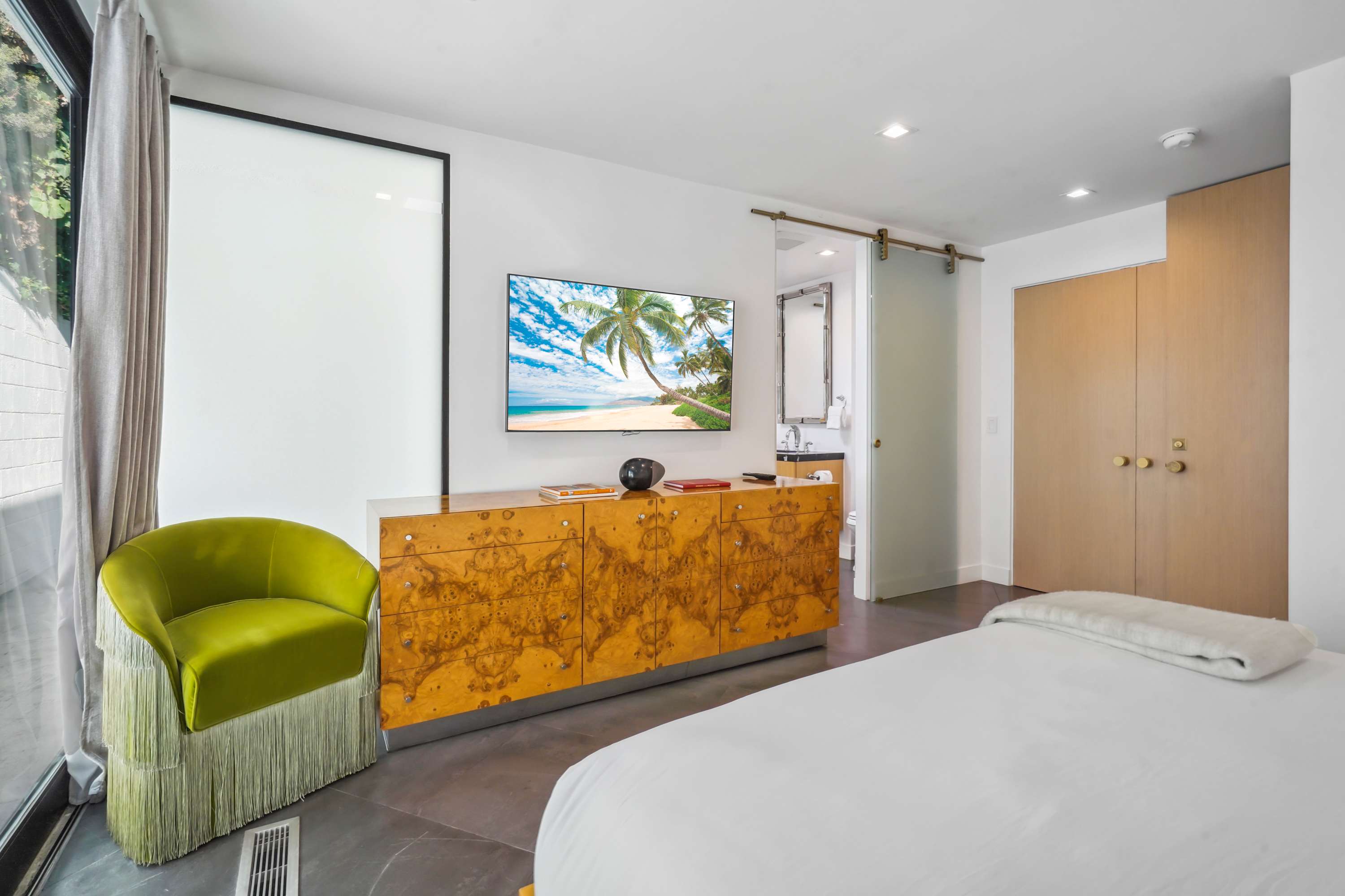 En suite bathrooms with luxurious finishes, providing privacy and comfort.