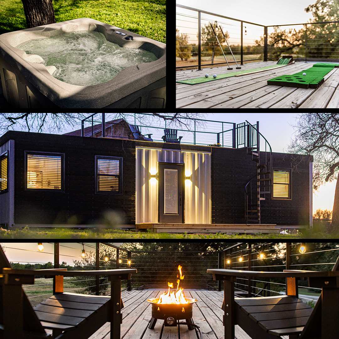 *The Blue Ridge* Container Home-Hot Tub | Fire Pit — Waco, TX — vacation rental