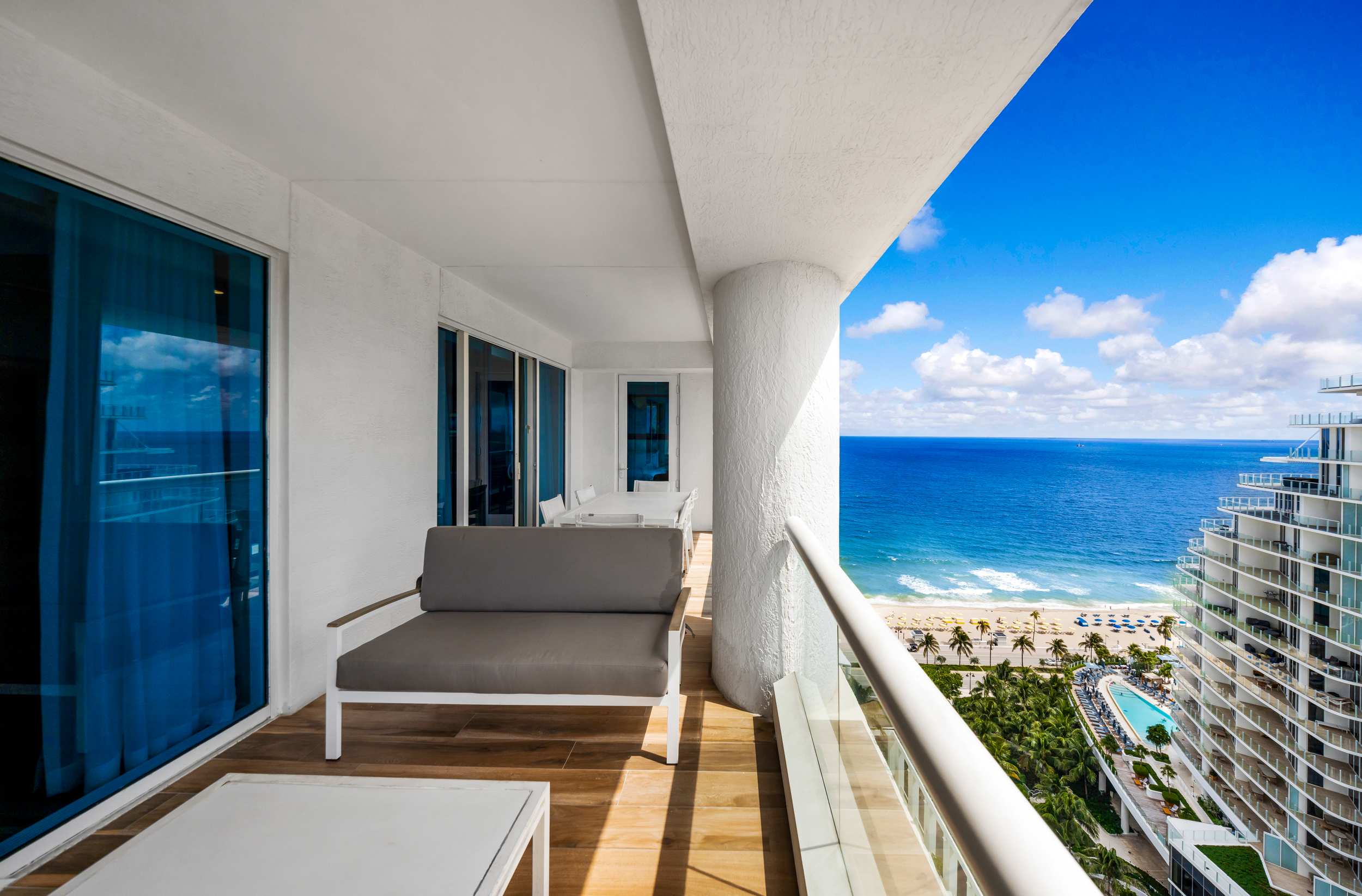 Beachfront Condo with Spacious Balcony