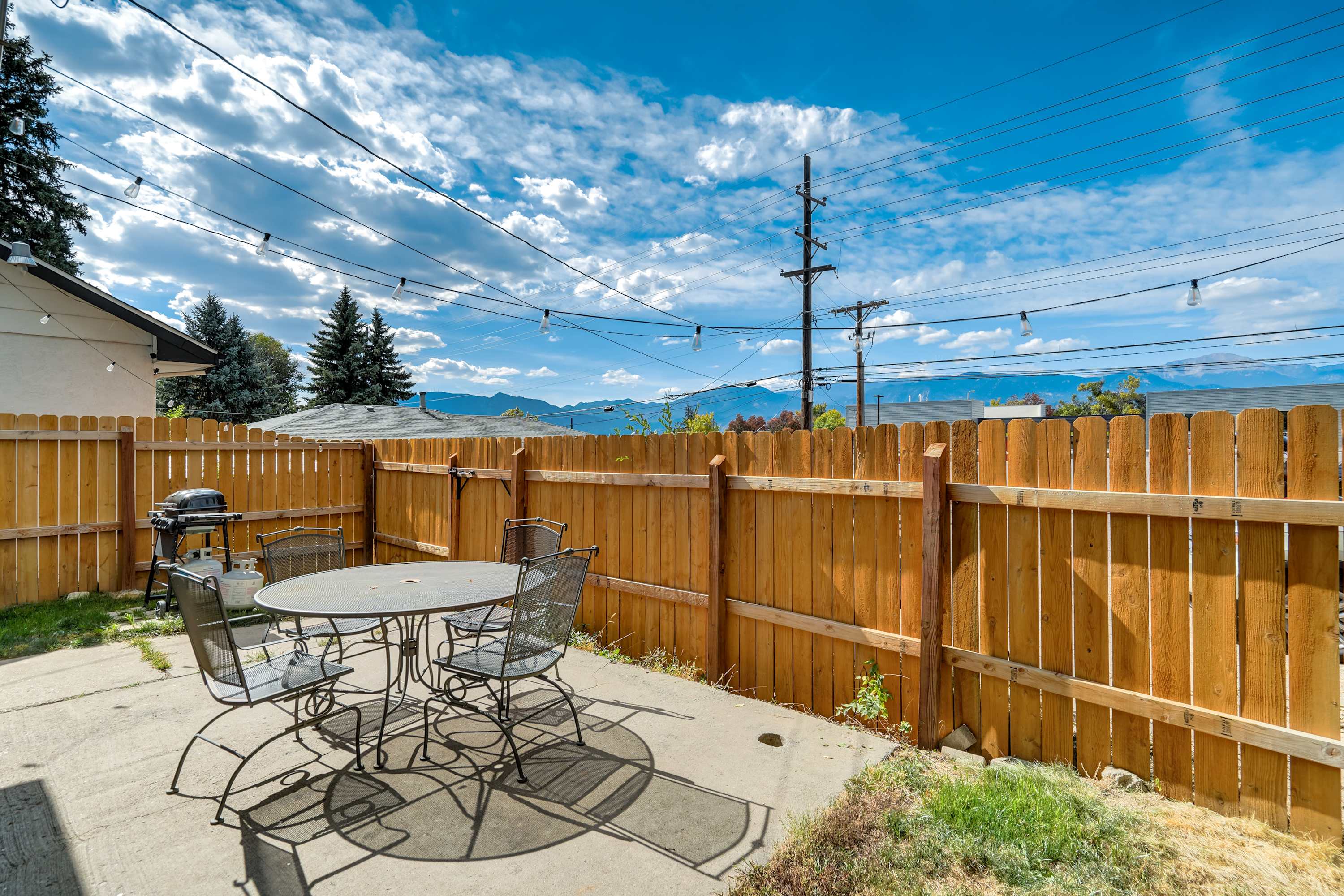 Mountain view | Games, Patio and BBQ in CO Springs — Colorado Springs, CO — vacation rental