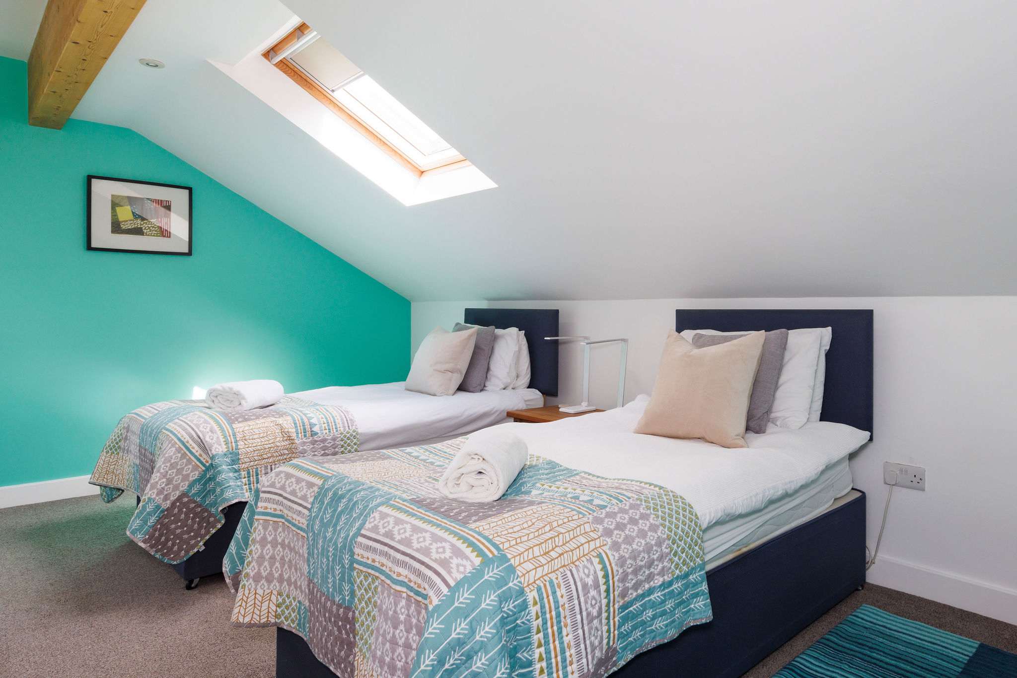 The twin room is perfect for siblings to share.