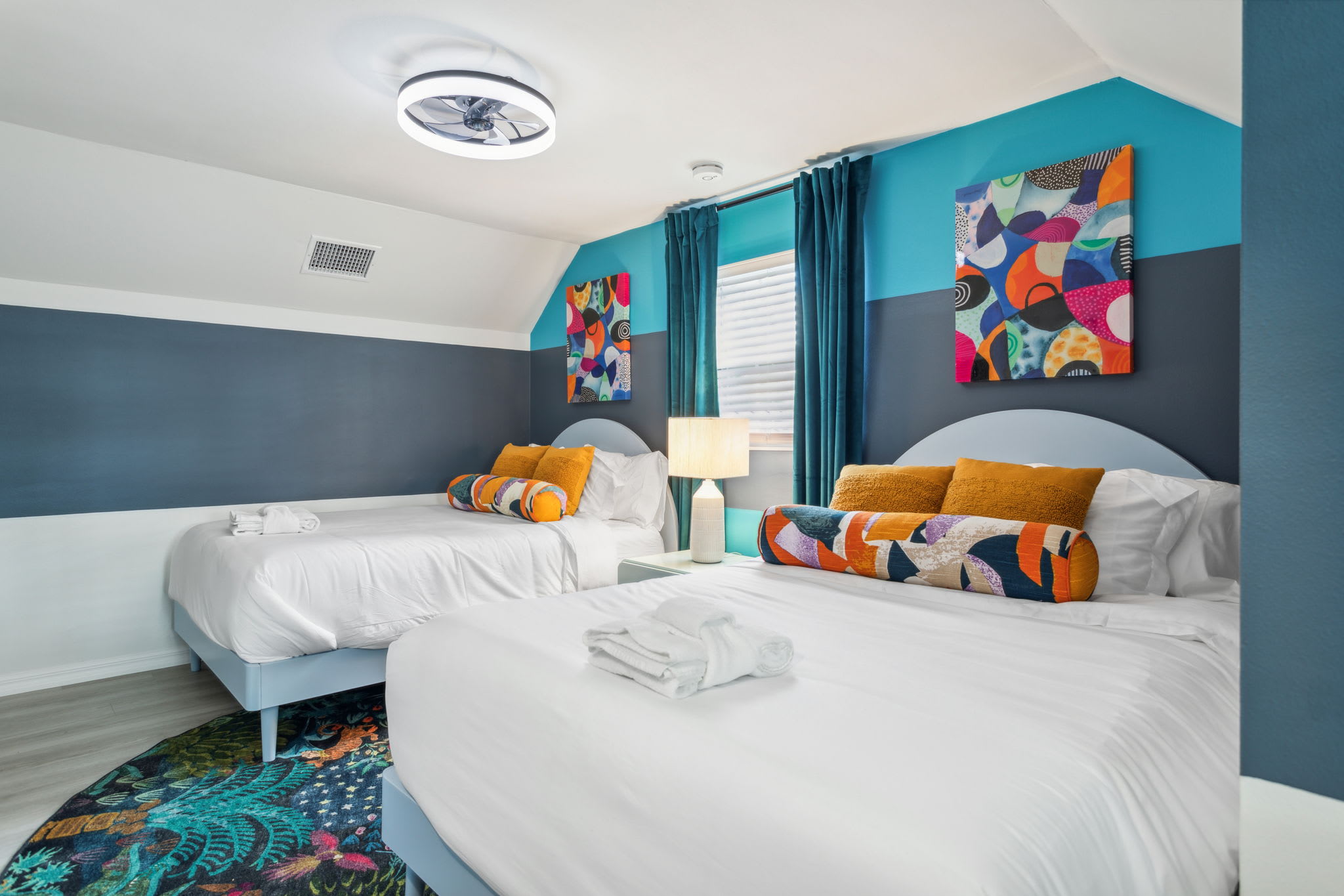 Double Beds Side View