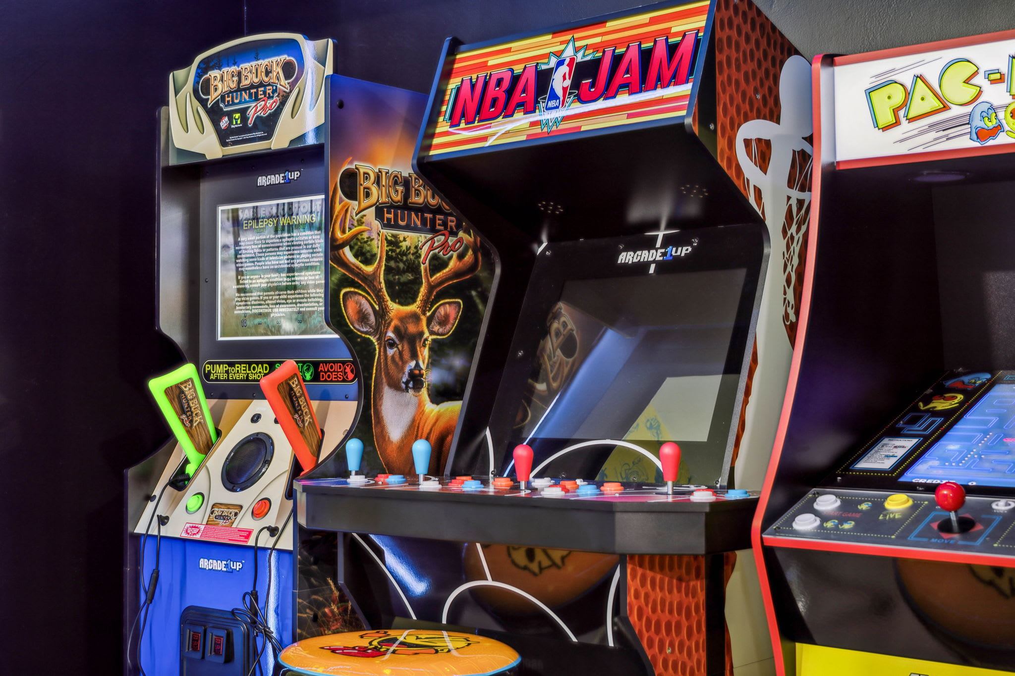 Arcade games amenities for the kids