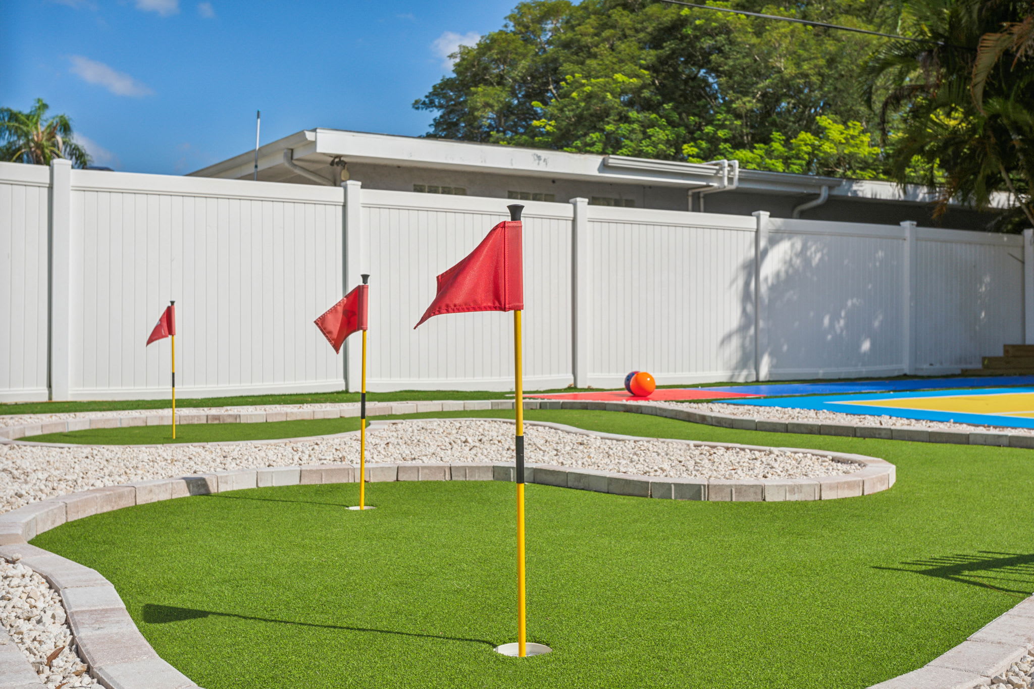 Outside Mini Golf Course
