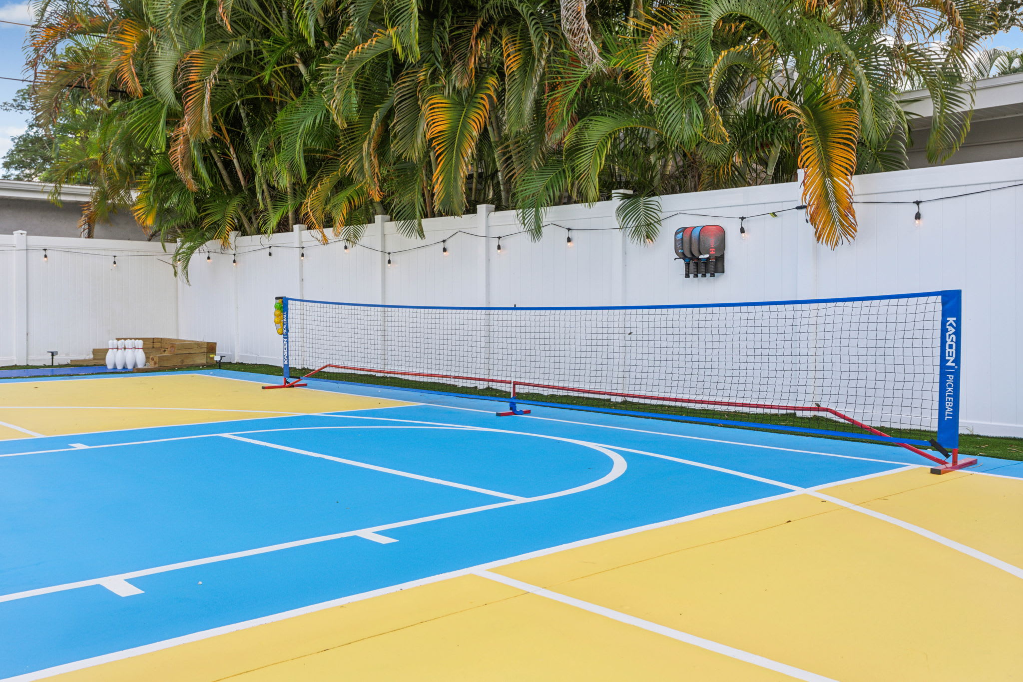 Basketball and pickleball court