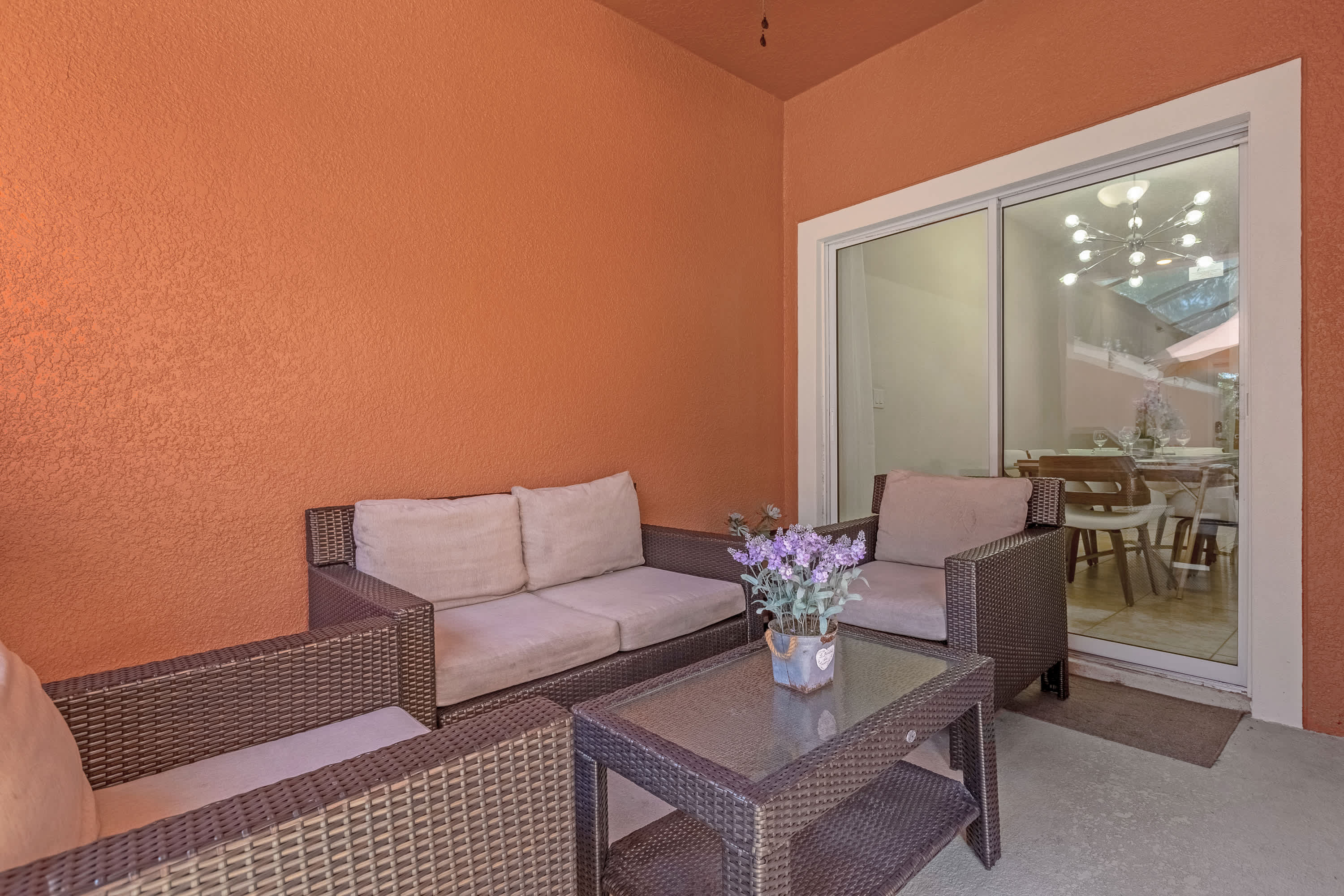 Covered Outdoor Poolside Lounge