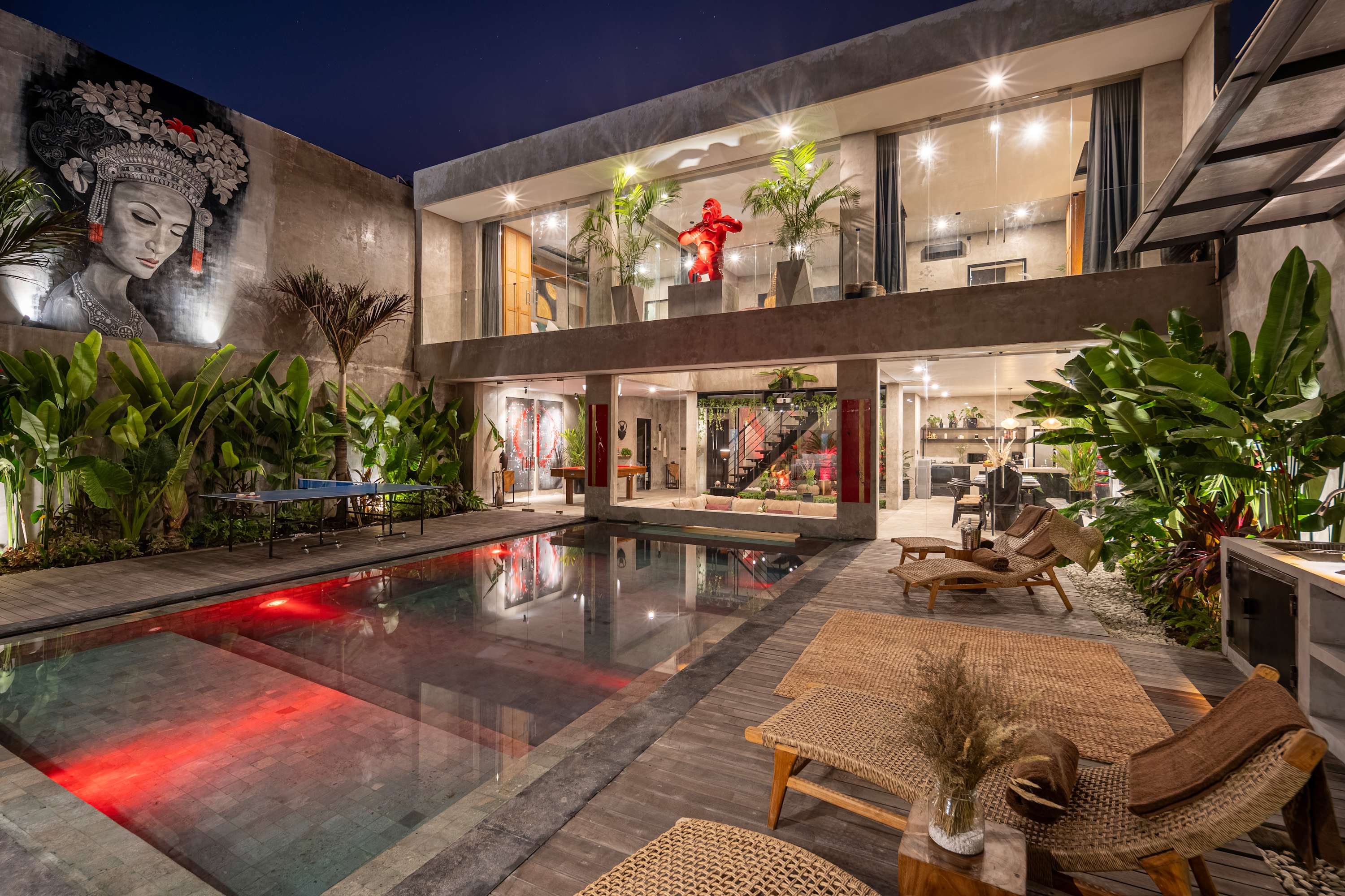 Artistic 4BD Villa with Private Pool & Jungle Vibes — Kabupaten Badung, Bali — vacation rental