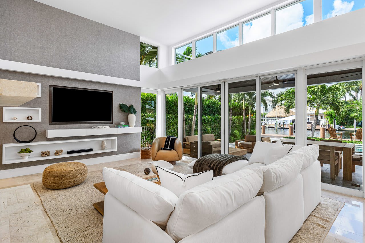 Bright, open living room with expansive views, perfect for relaxation and entertaining.