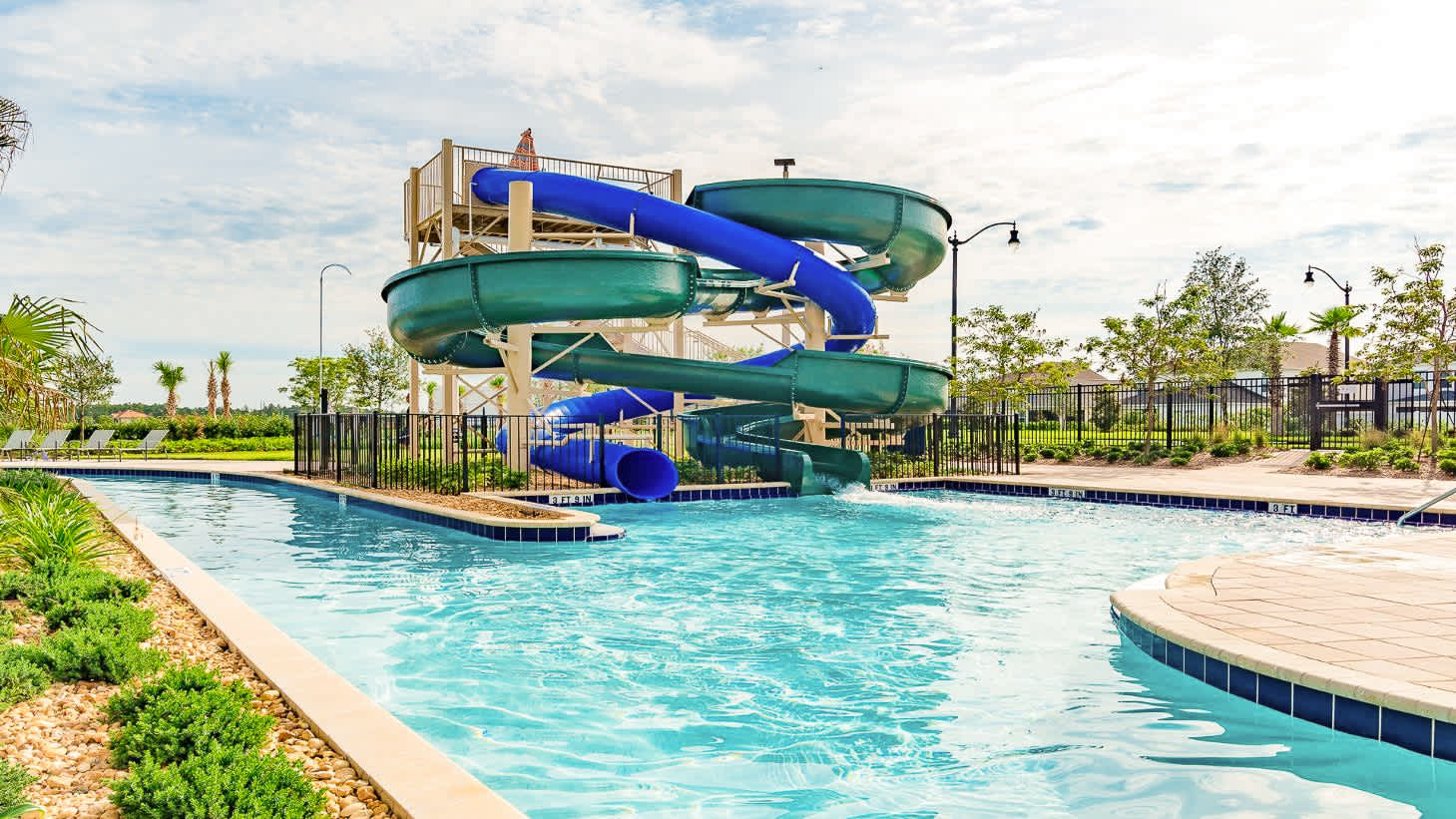 Waterslides at the Hideaway Club