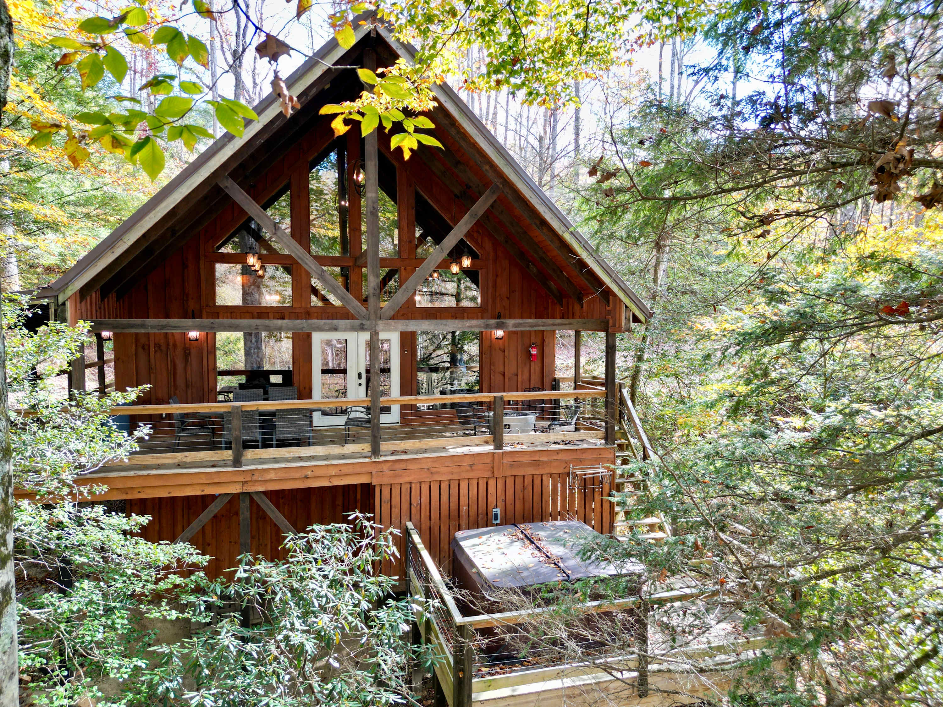 Mountain Laurel-RRG | Hot Tub | Discounted Rates! | Private 12 Acres Next to the Gladie Visitor center off 715 surrounded by National Forest Land and The Best RRG Hiking Trails! — Frenchburg, KY — vacation rental