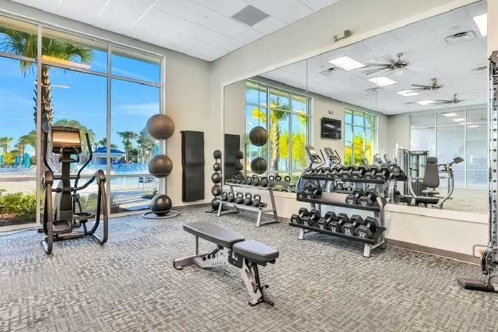 Fitness Center with top of the line equipment