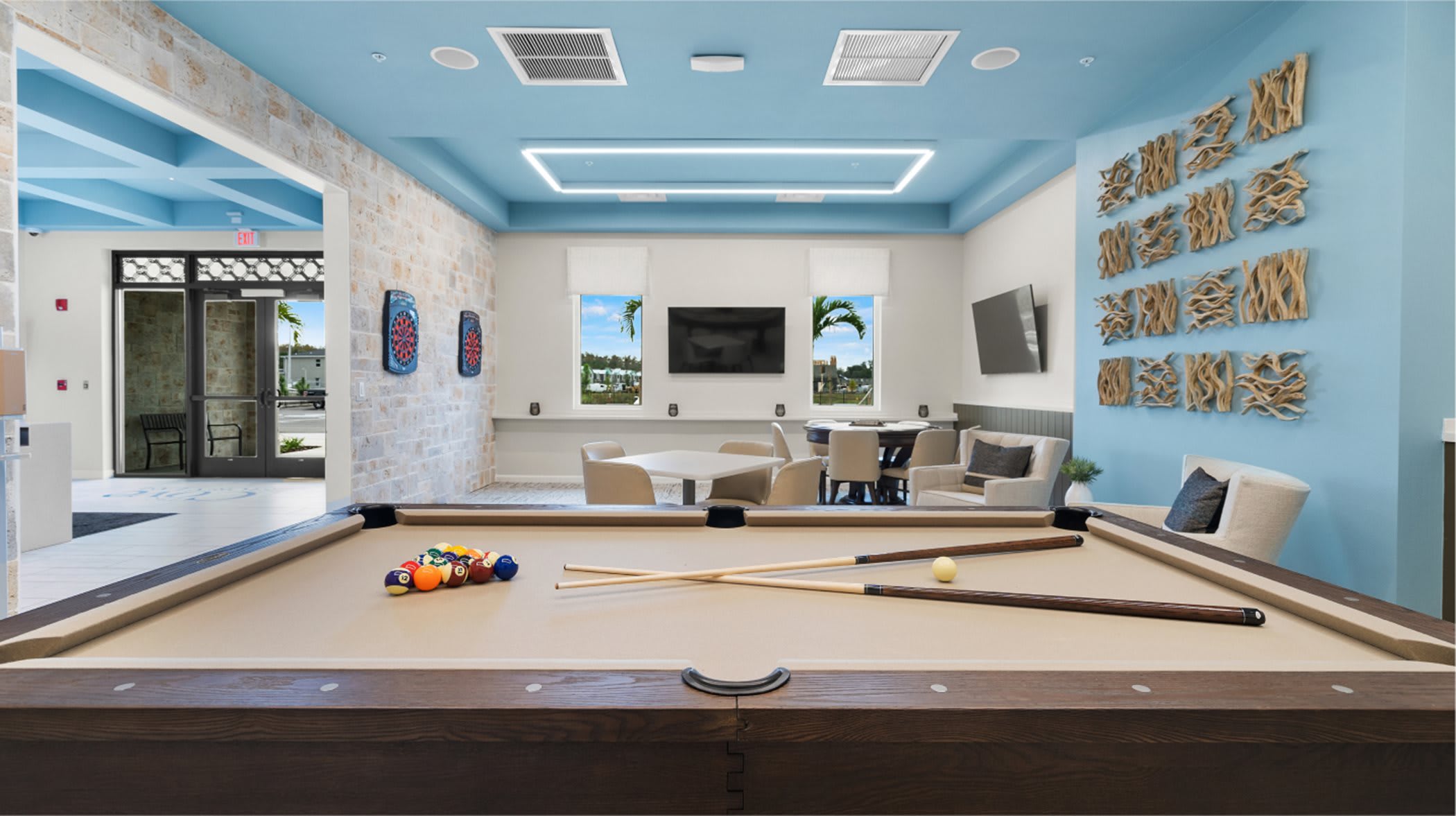 Games Room Lounge at the Bronson Clubhouse